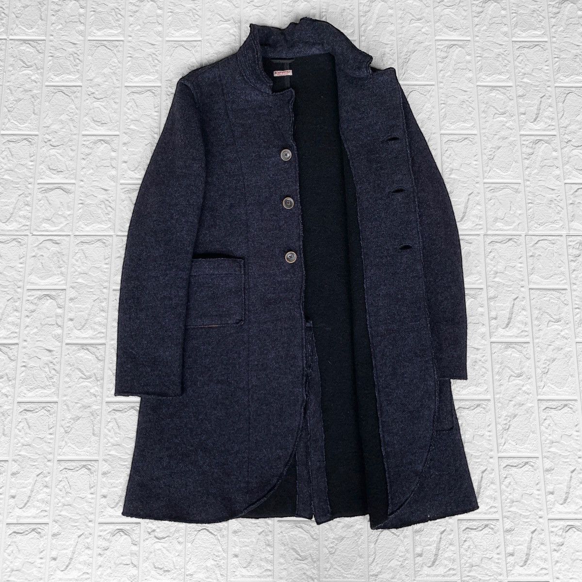 Kapital Japan Wool Coat + Parts Leather