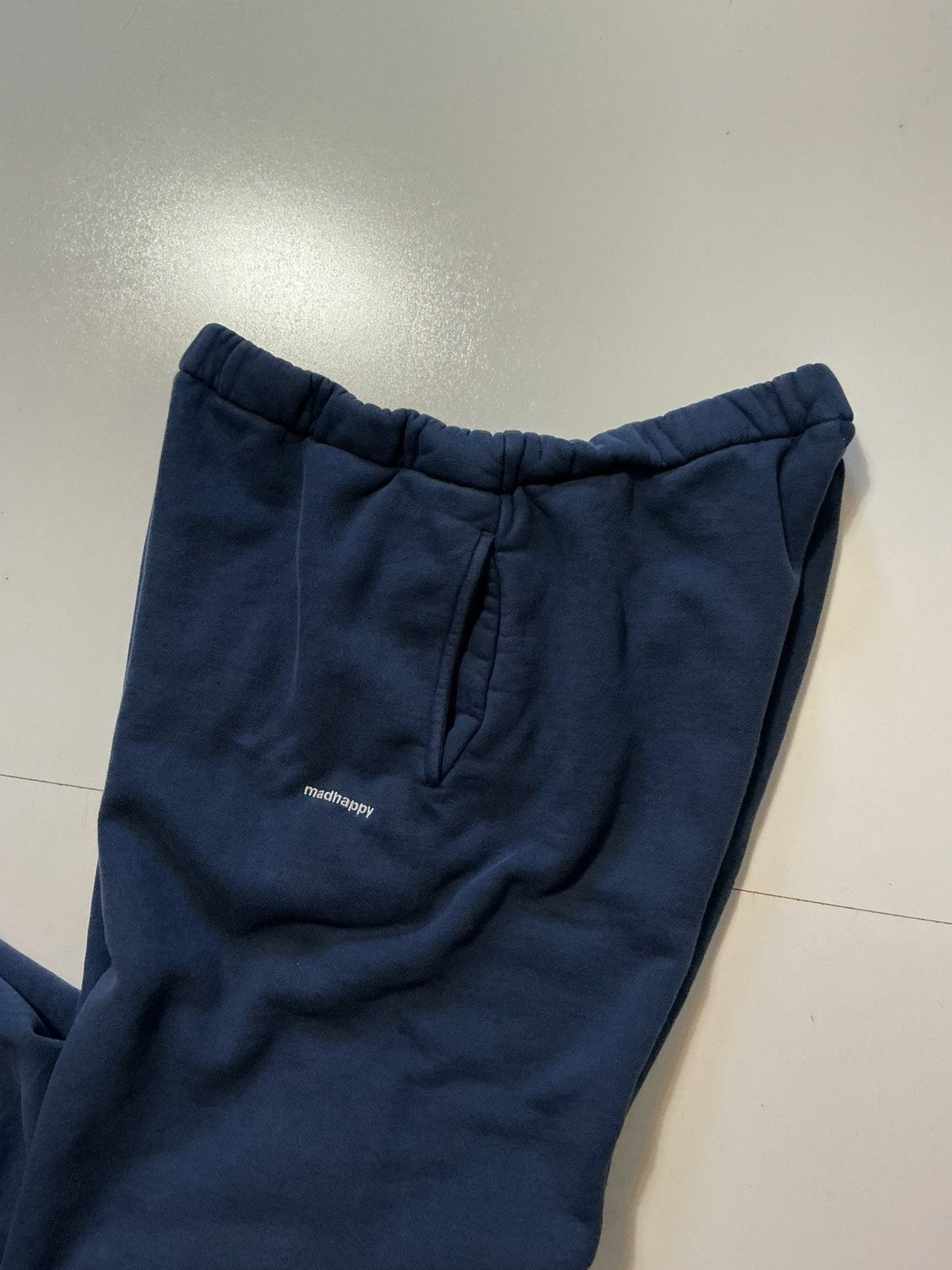 Madhappy Madhappy Embroidered Logo Wide Baggy Navy Blue Sweatpants Size US 36 / EU 52 - 8 Thumbnail
