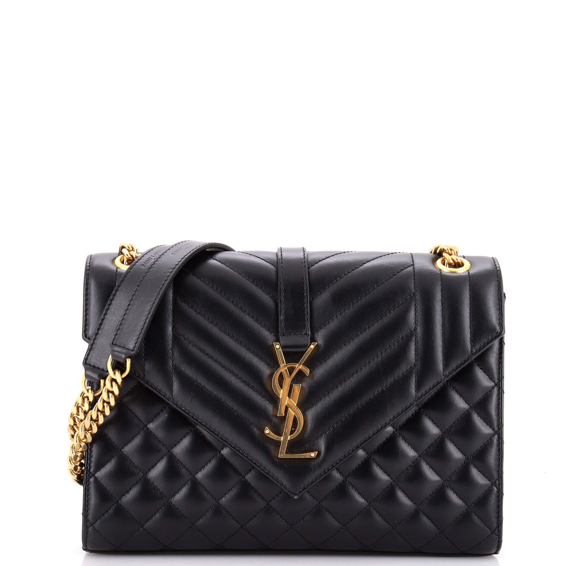 Saint Laurent Paris Classic Monogram Envelope Satchel Size ONE SIZE - 1 Thumbnail
