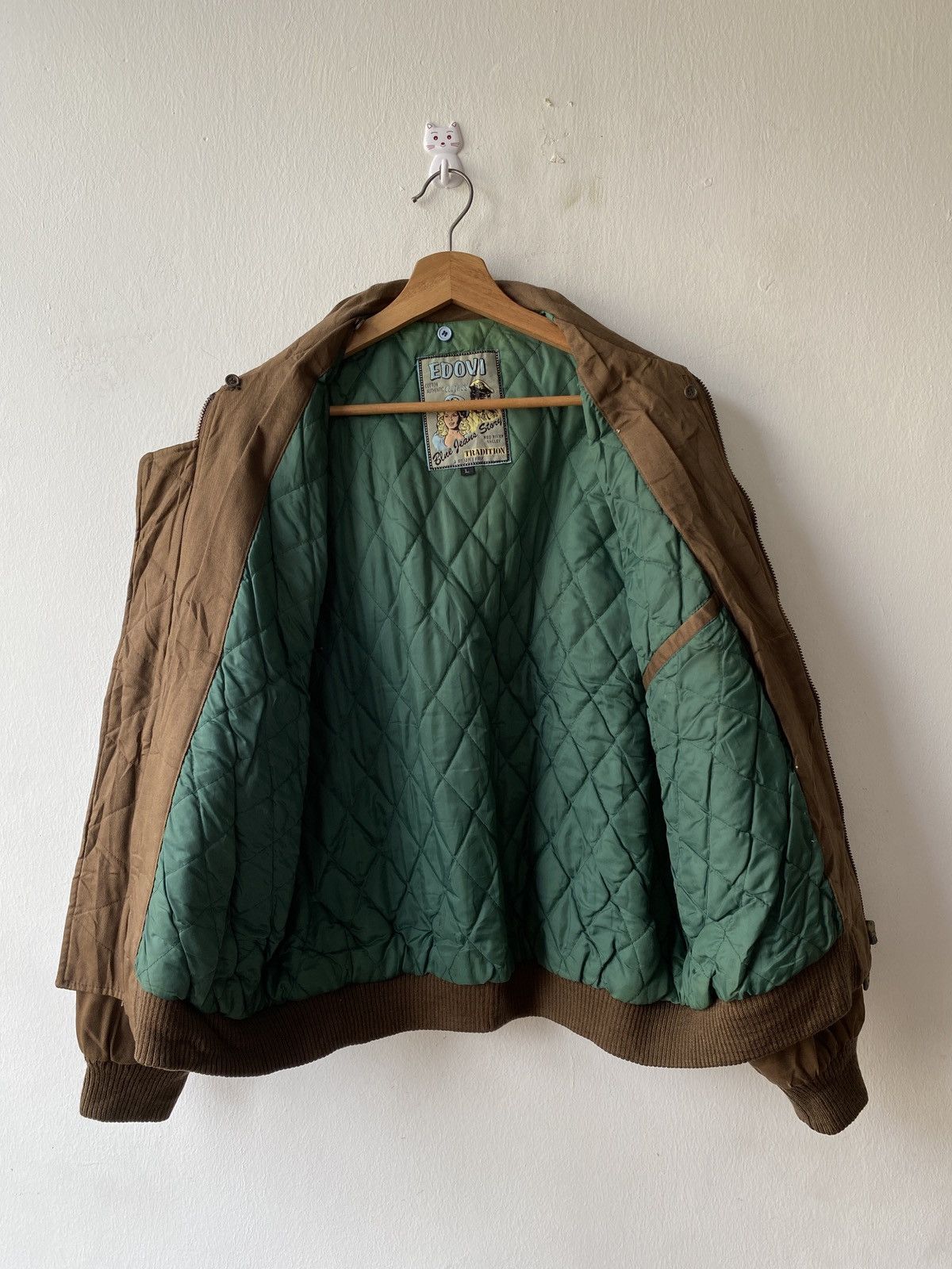 Japanese Brand 1990s - Edovi Tradition Commander Military Bomber Jacket Size US L / EU 52-54 / 3 - 13 Thumbnail