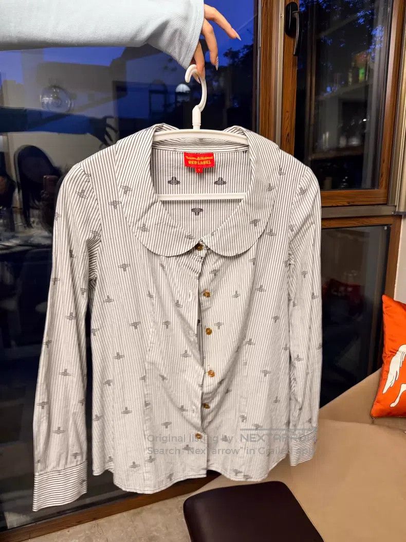 Vivienne Westwood Vivienne Westwood Vintage Saturn striped shirt Size S / US 4 / IT 40 - 1 Thumbnail