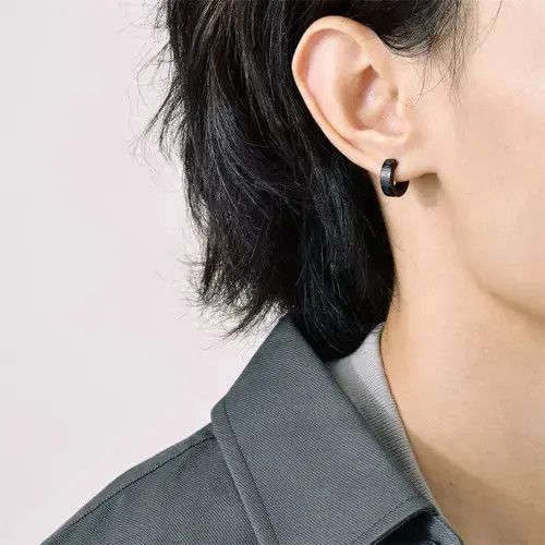 Sterling Silver Norwegian Viking Rune Hoop Earrings Size ONE SIZE - 2 Thumbnail