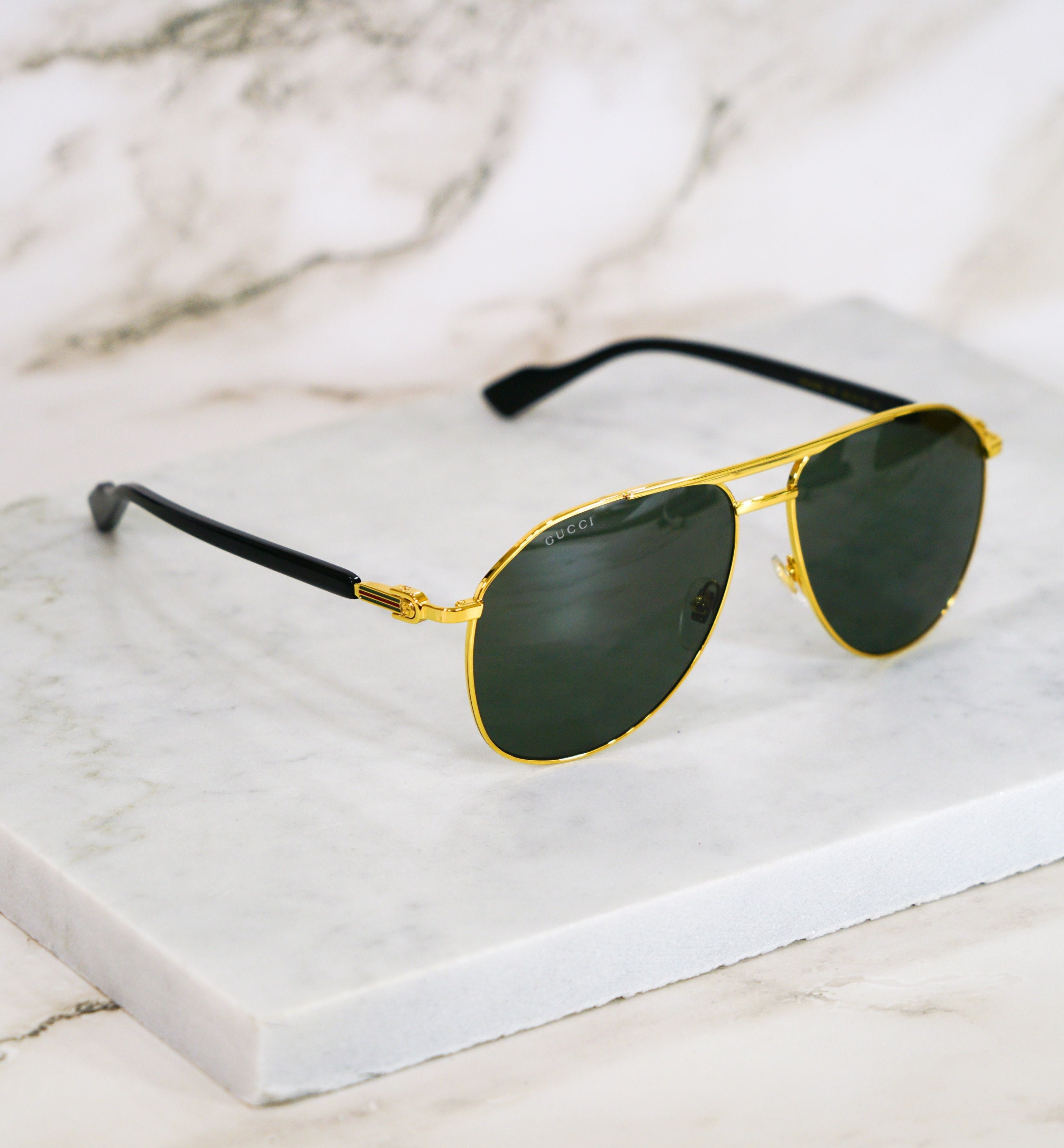 Gucci NEW GUCCI GG1220S - 001 AVIATOR SUNGLASSES | Grailed