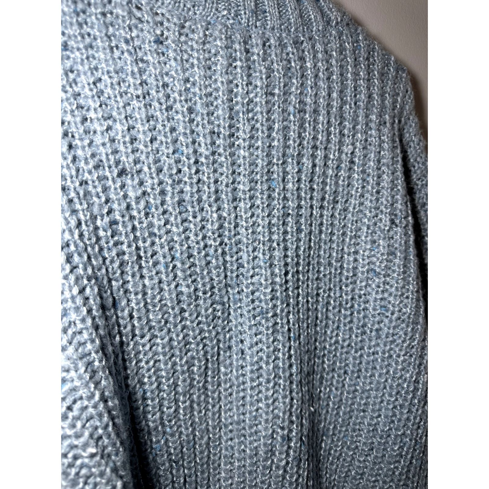 Other a.n.a Dropped Shoulder Knit Pullover Sweater Teal Blue M Size M / US 6-8 / IT 42-44 - 3 Thumbnail