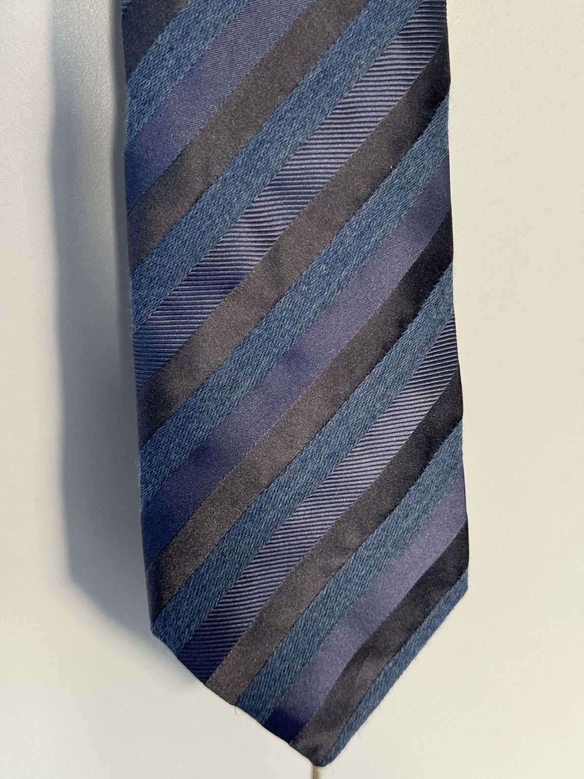 Giorgio Armani Handmade Wool and Silk Striped Tie FW14 Size ONE SIZE - 2 Thumbnail