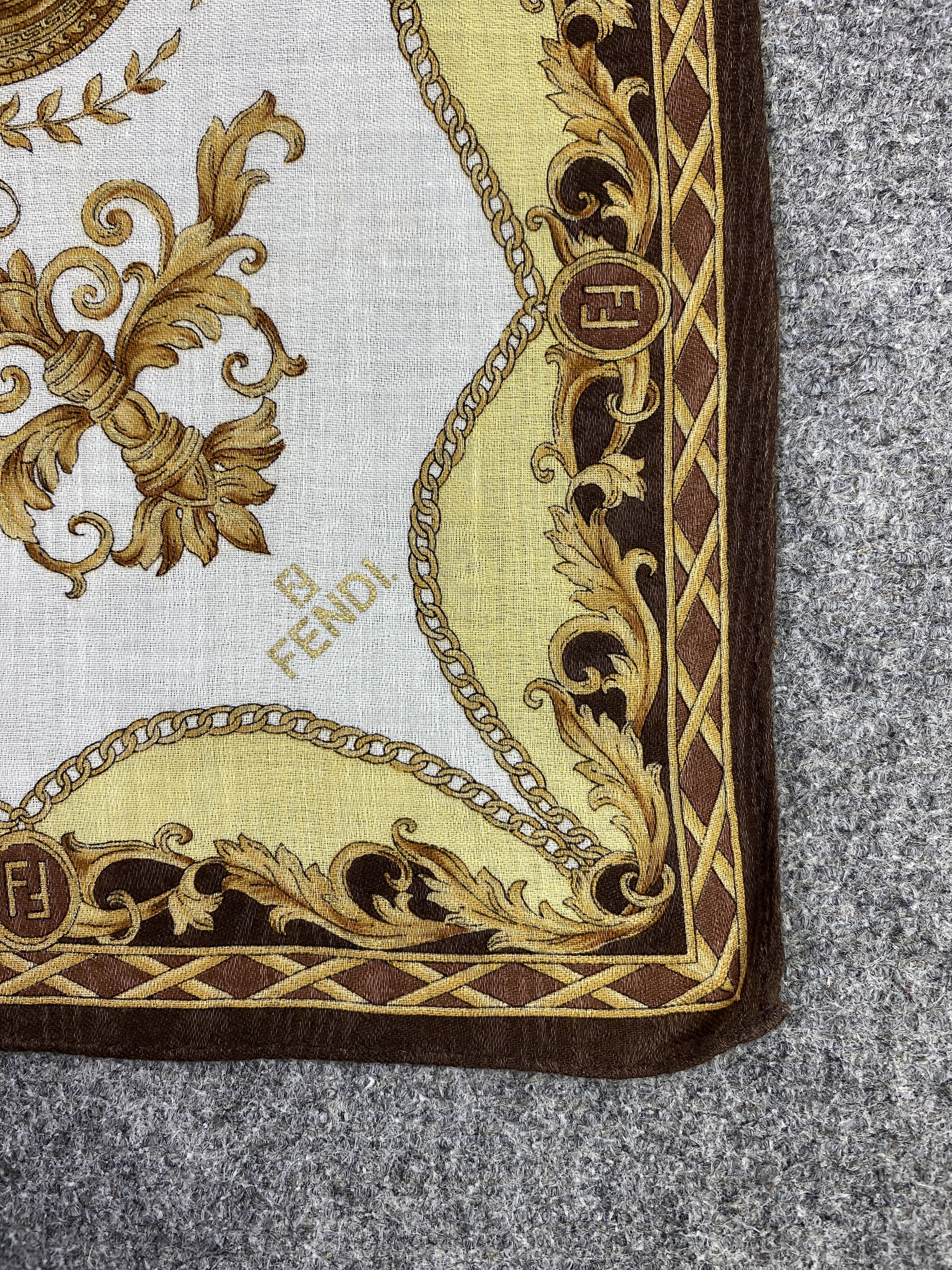 Fendi Vintage Fendi Handkerchief / Neckerchief KT0083 Size ONE SIZE - 5 Thumbnail