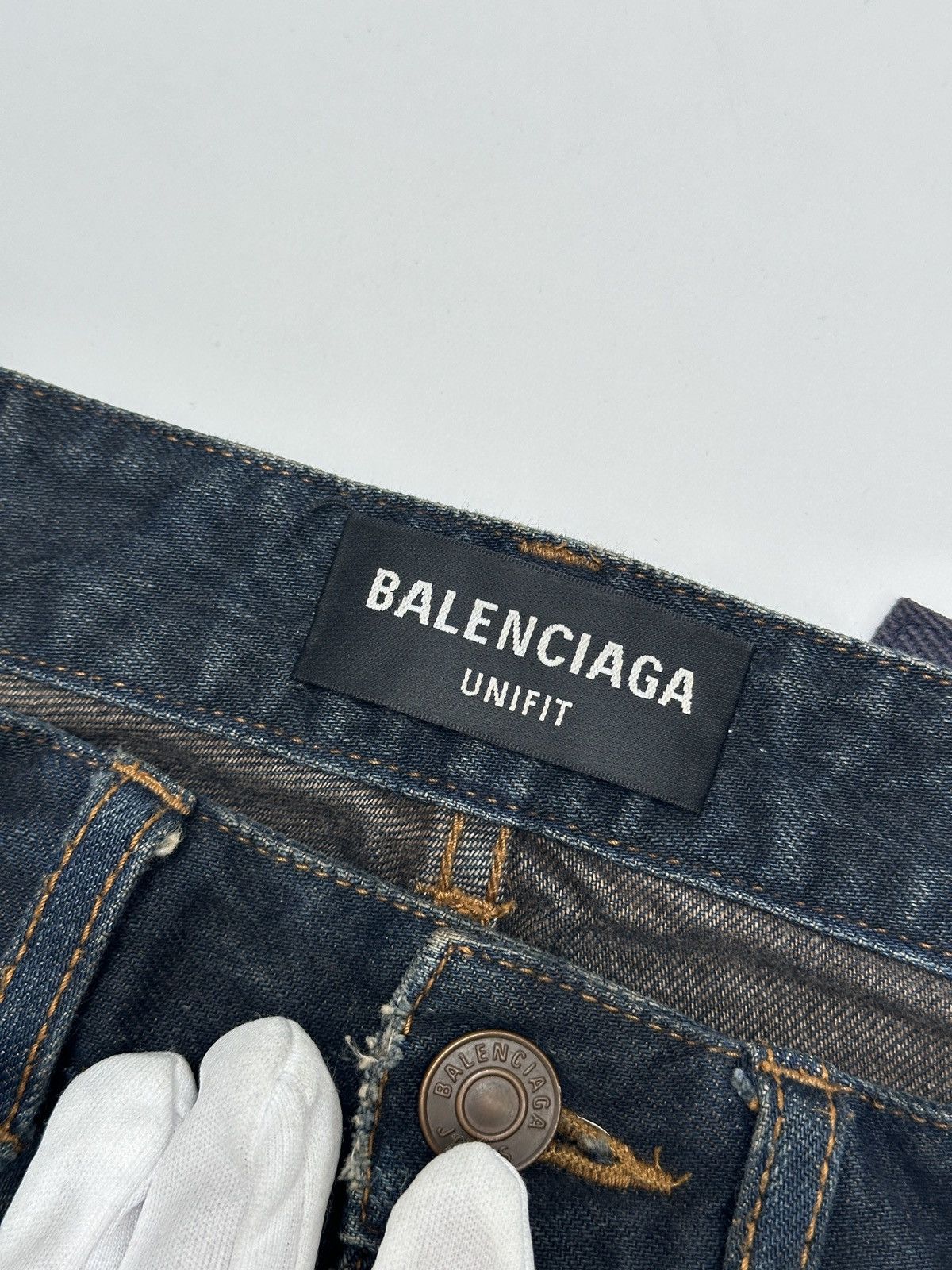 Balenciaga Balenciaga Skater Pant Dirty Dark Blue Denim Prototype Size US 30 / EU 46 - 20 Thumbnail