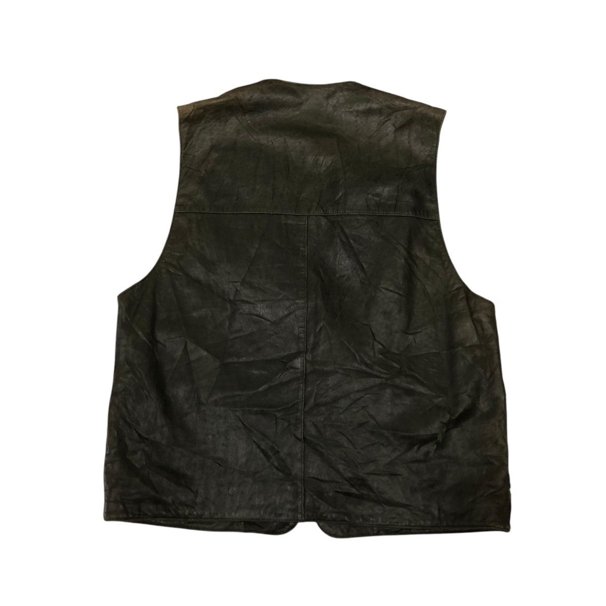 Genuine Leather 🔥VINTAGE GENUINE LEATHER BIKER JACKET DEWN ISSEY MIYAKE Size US M / EU 48-50 / 2 - 2 Thumbnail