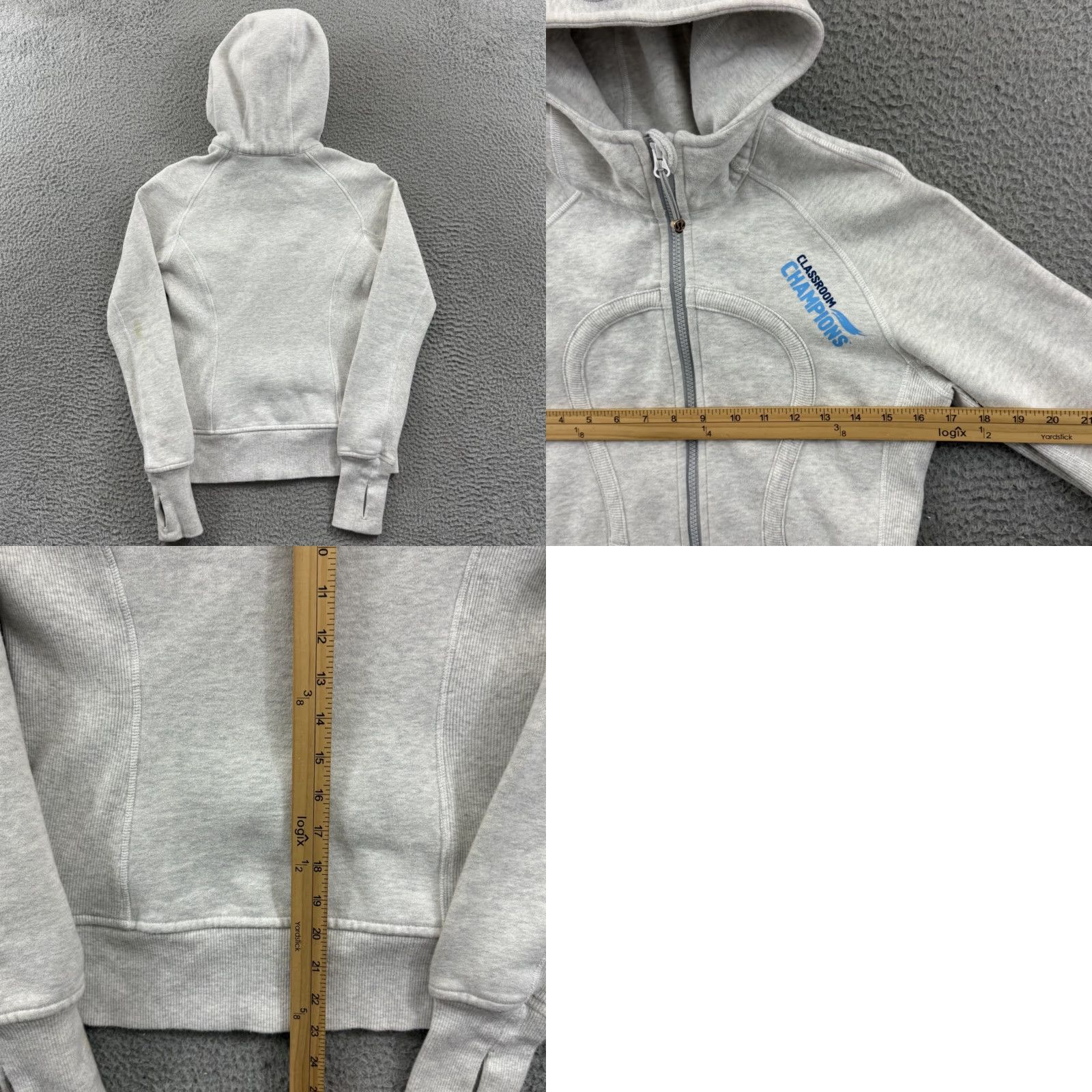 Lululemon Lululemon Scuba Hoodie Womens 6 Gray Full Zip Sweatshirt Athletic Outdoor Jacket Size M / US 6-8 / IT 42-44 - 8 Thumbnail