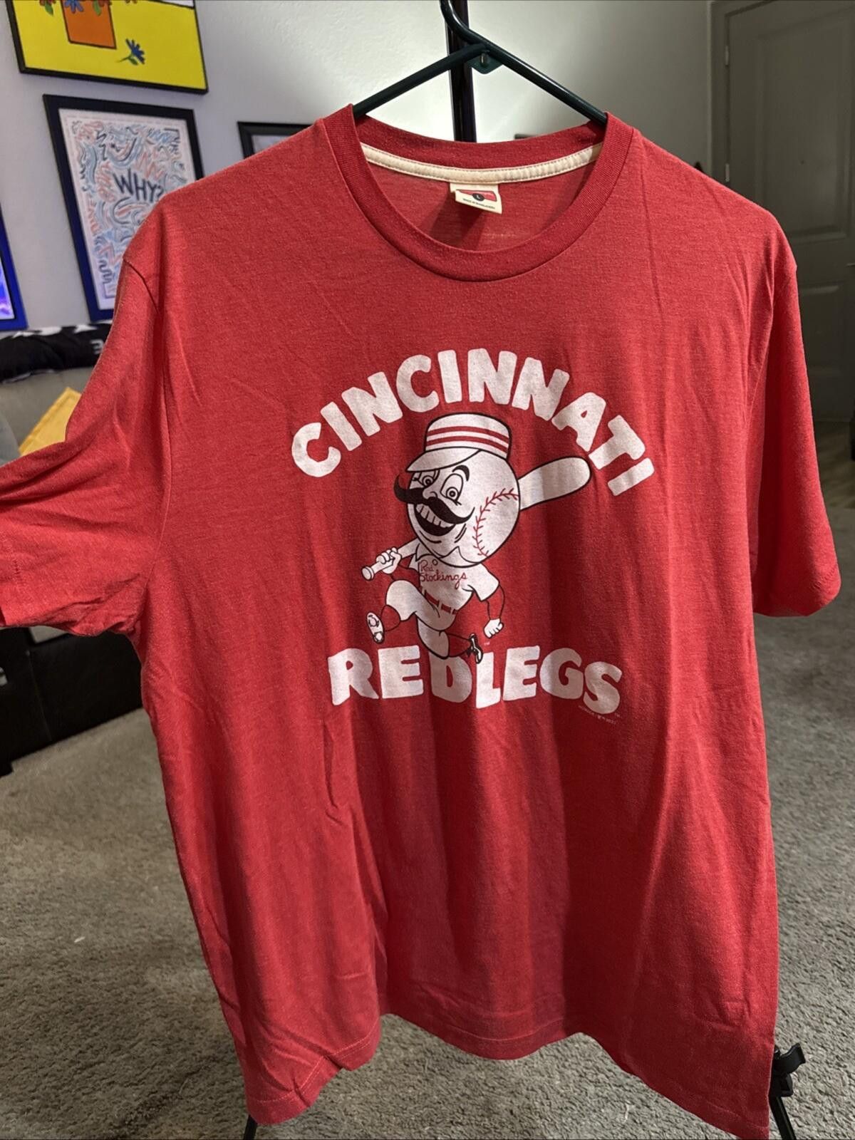 Homage Cincinnati Reds Redlegs Hyperlocal T-Shirt Mens Homage Blend Size US L / EU 52-54 / 3 - 1 Thumbnail