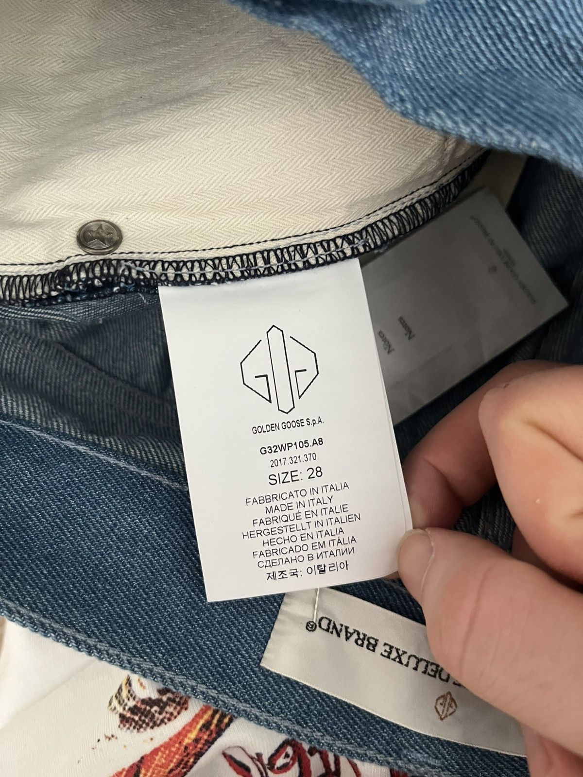 Golden Goose NWT - Golden Goose Handstitched Pearl Jeans Size 28" / US 6 / IT 42 - 8 Thumbnail