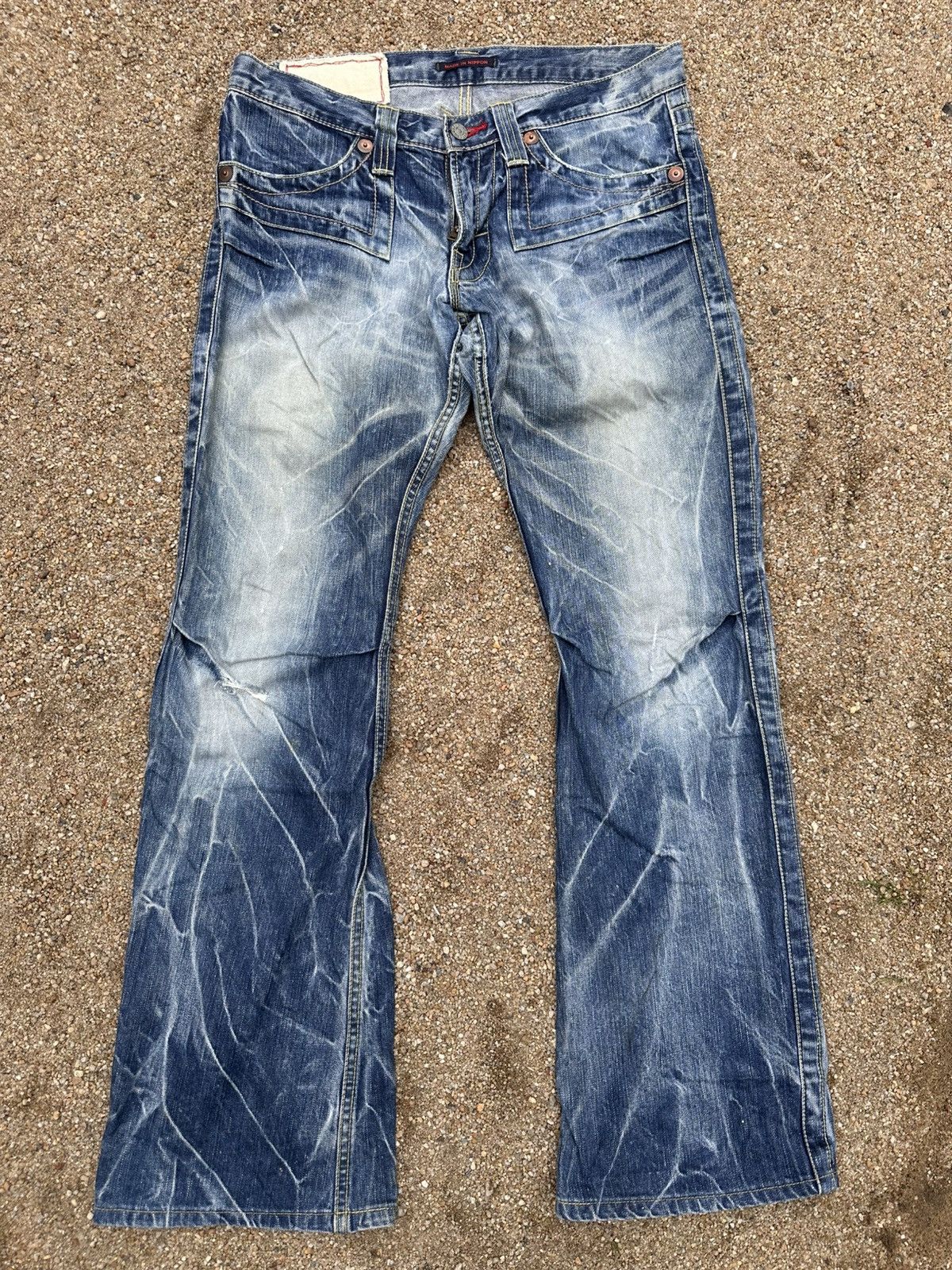 If Six Was Nine Vintage Blue way boot cut Size US 33 - 3 Thumbnail