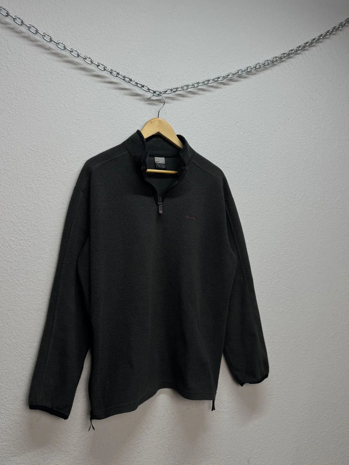 Nike Vintage 90s Nike 1/4 Zip Fleece Pullover Sweater Size US L / EU 52-54 / 3 - 5 Thumbnail