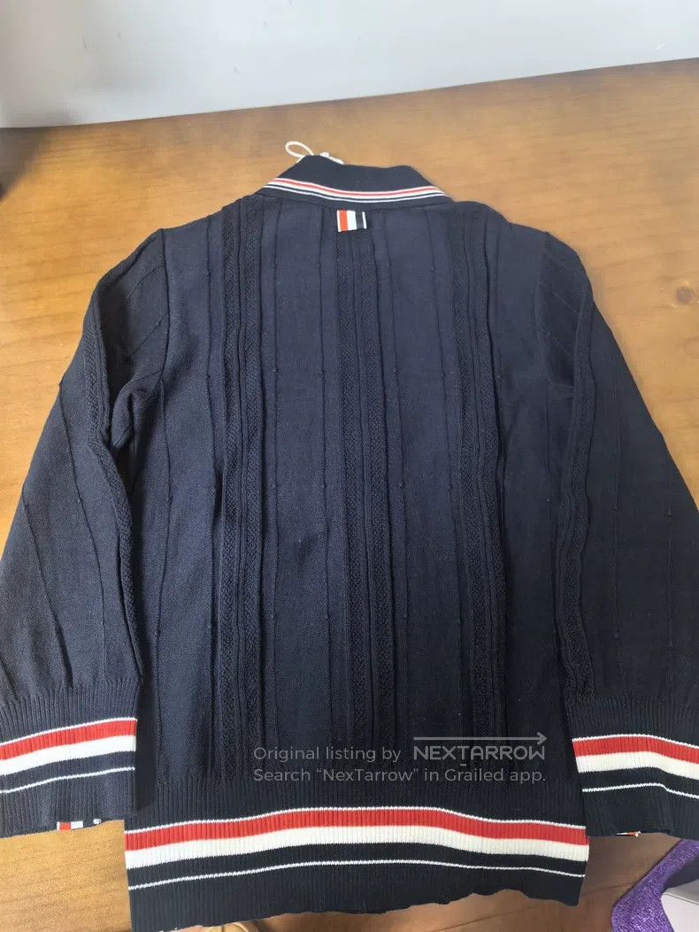 Thom Browne Thom Browne Striped knit cardigan in deep blue Size XS / US 0-2 / IT 36-38 - 5 Thumbnail