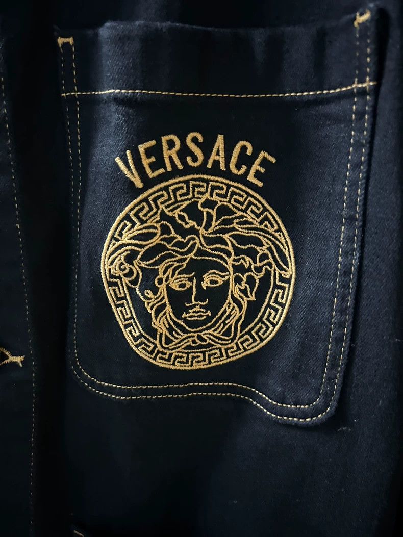 Versace Versace Embroidered denim jacket Size US L / EU 52-54 / 3 - 2 Thumbnail