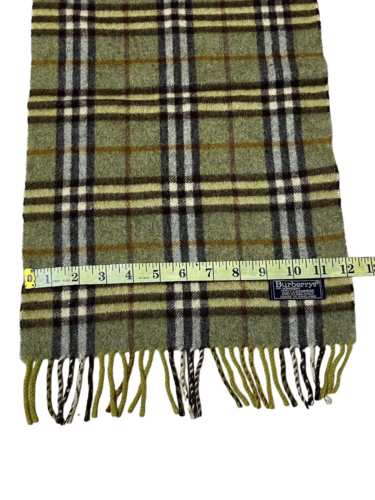Burberry NICE🔥VINTAGE BURBERRYS NOVA CHECK CASHMERE MUFLER/SCARF Size ONE SIZE - 4 Thumbnail