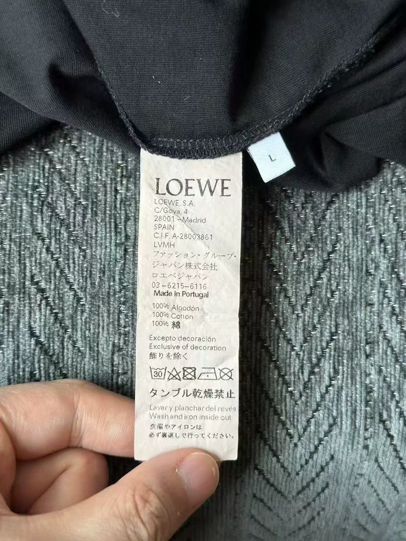 Loewe LOEWE Black embroidered logo short sleeve Size L / US 10 / IT 46 - 4 Thumbnail
