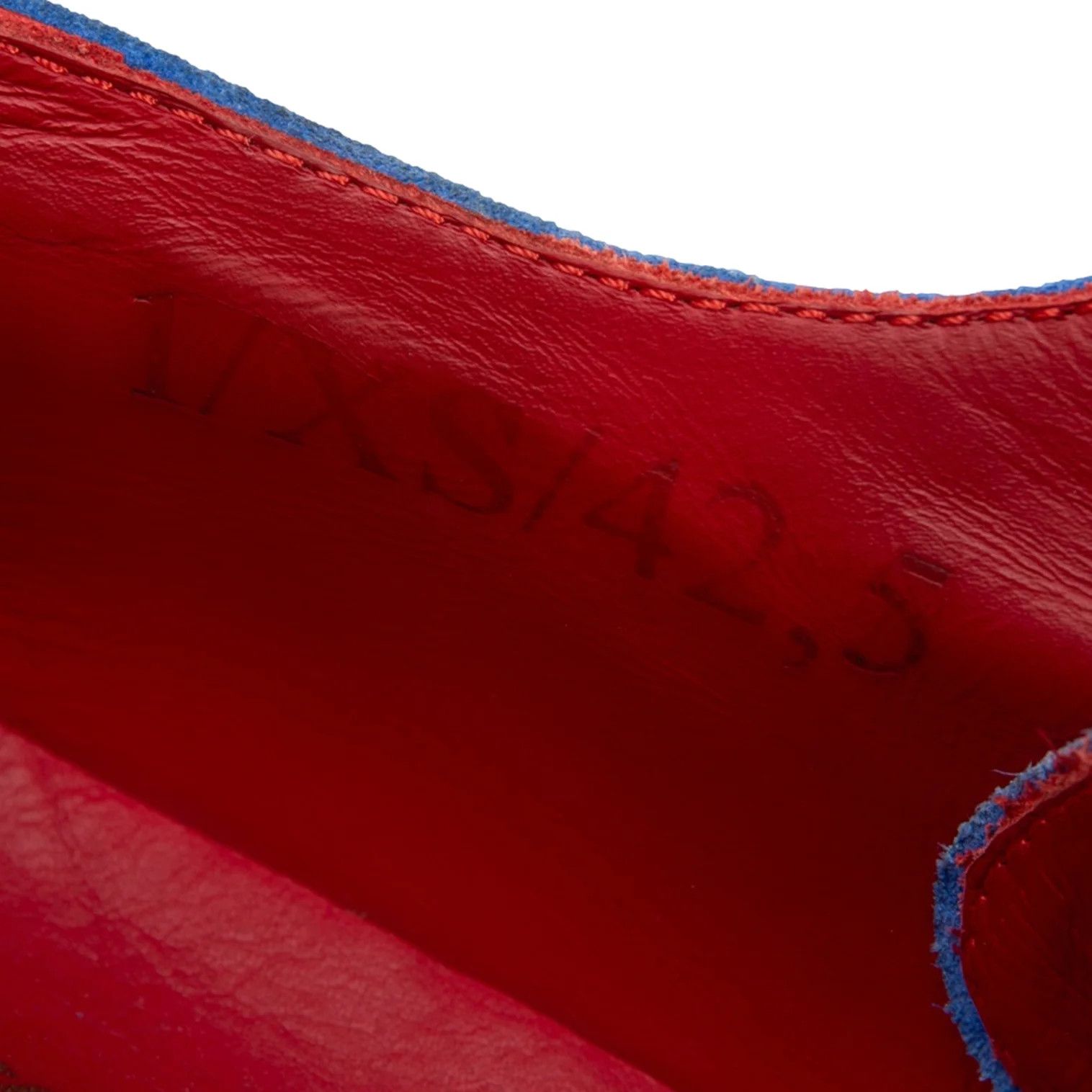 Junya Watanabe Wingtip Suede Shoes in Blue, Size XS (26) Size US 8 / EU 41 - 13 Thumbnail