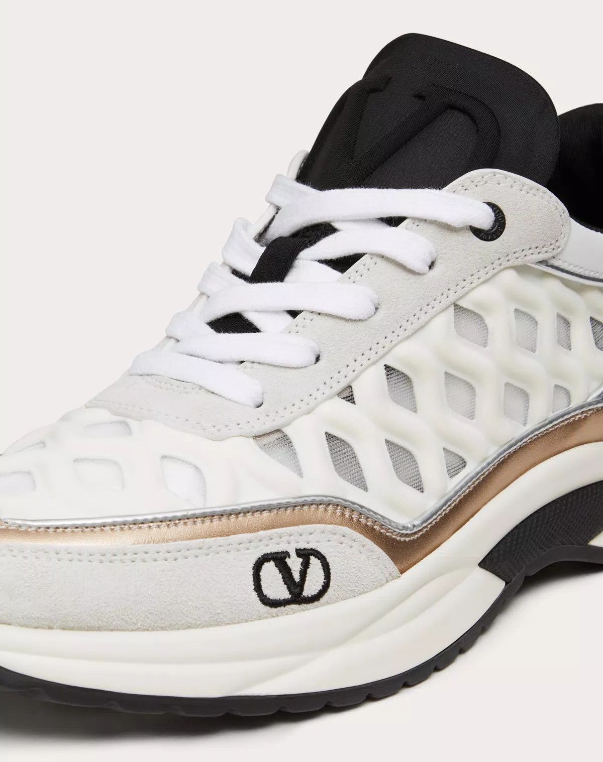 Valentino o1s1wg110625 Ready Go Runner Trainer in Fabric in White Size US 11 / IT 41 - 5 Thumbnail