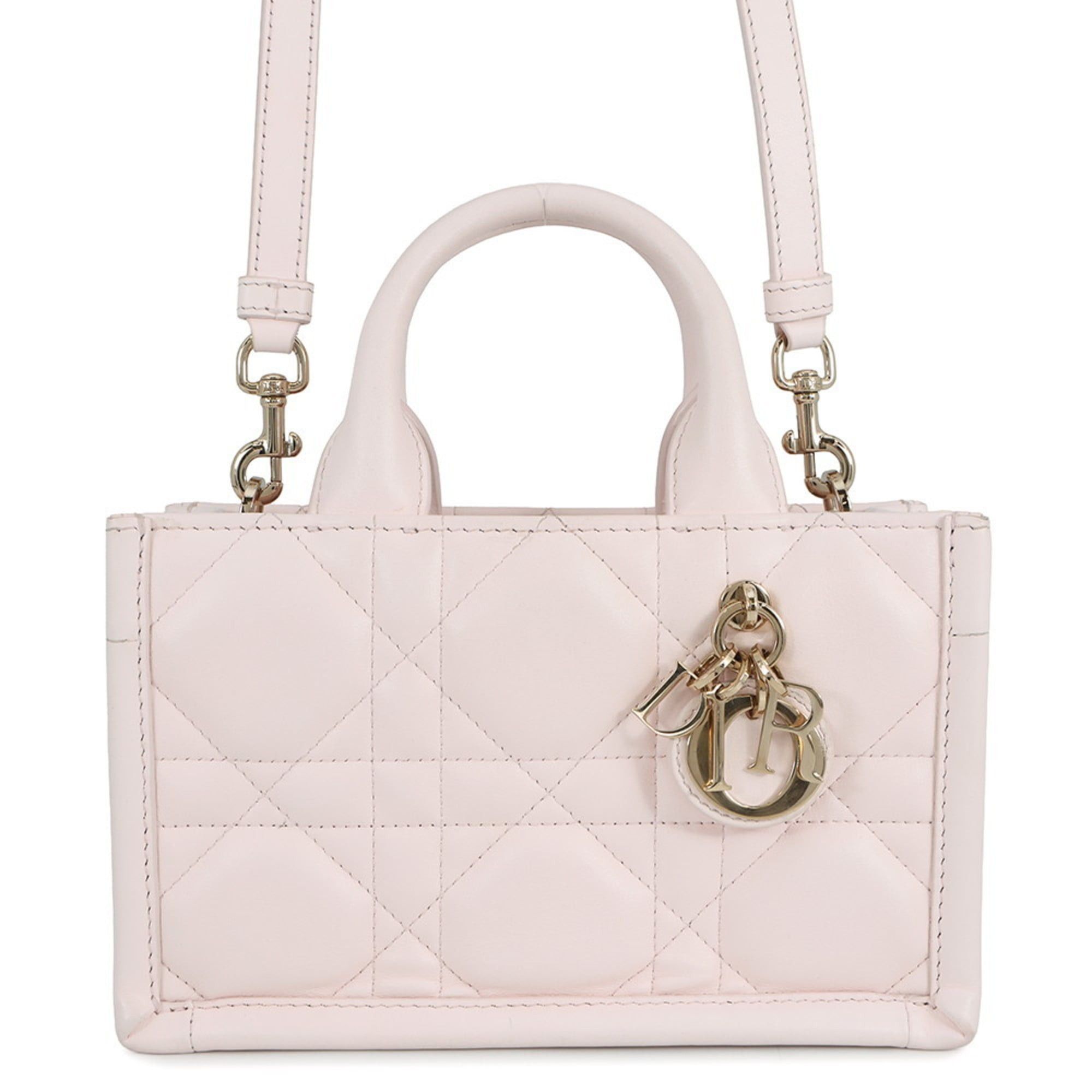 Christian Dior Dior handbag Macrocannage Book Tote Mini calfskin leather S5573OWHP. Christian 2-way handbag for women. Dior.