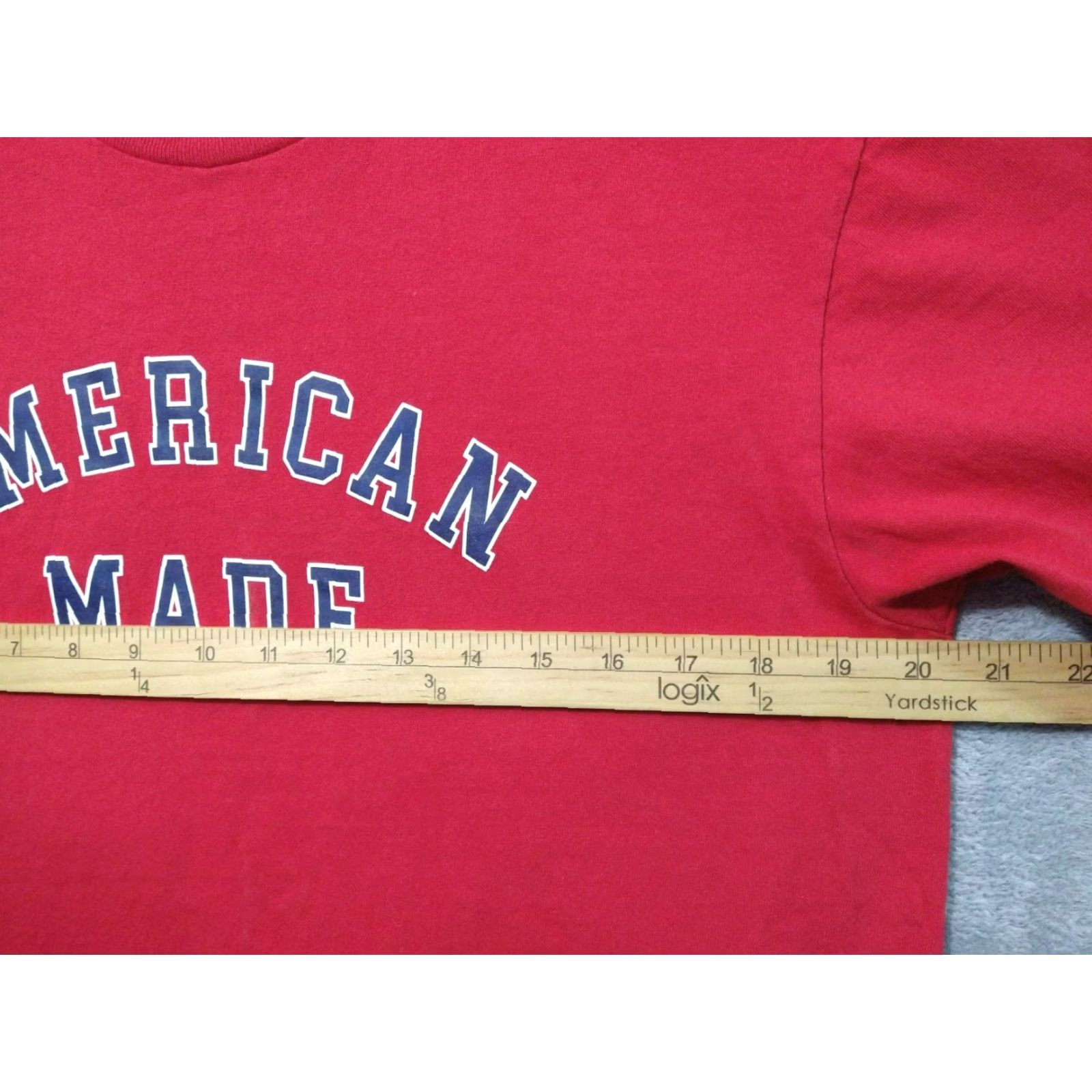 Vintage VINTAGE American Giant Shirt Mens Large Red Crew Neck Short Sleeve Flag Collection USA Size US L / EU 52-54 / 3 - 4 Thumbnail