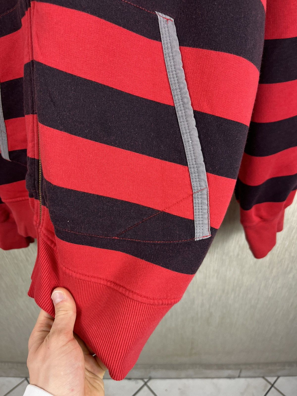 Helly Hansen × Seditionaries × Vintage Vintage Helly Hanse y2k zip hoodie striped sweatshirt Size US M / EU 48-50 / 2 - 14 Thumbnail