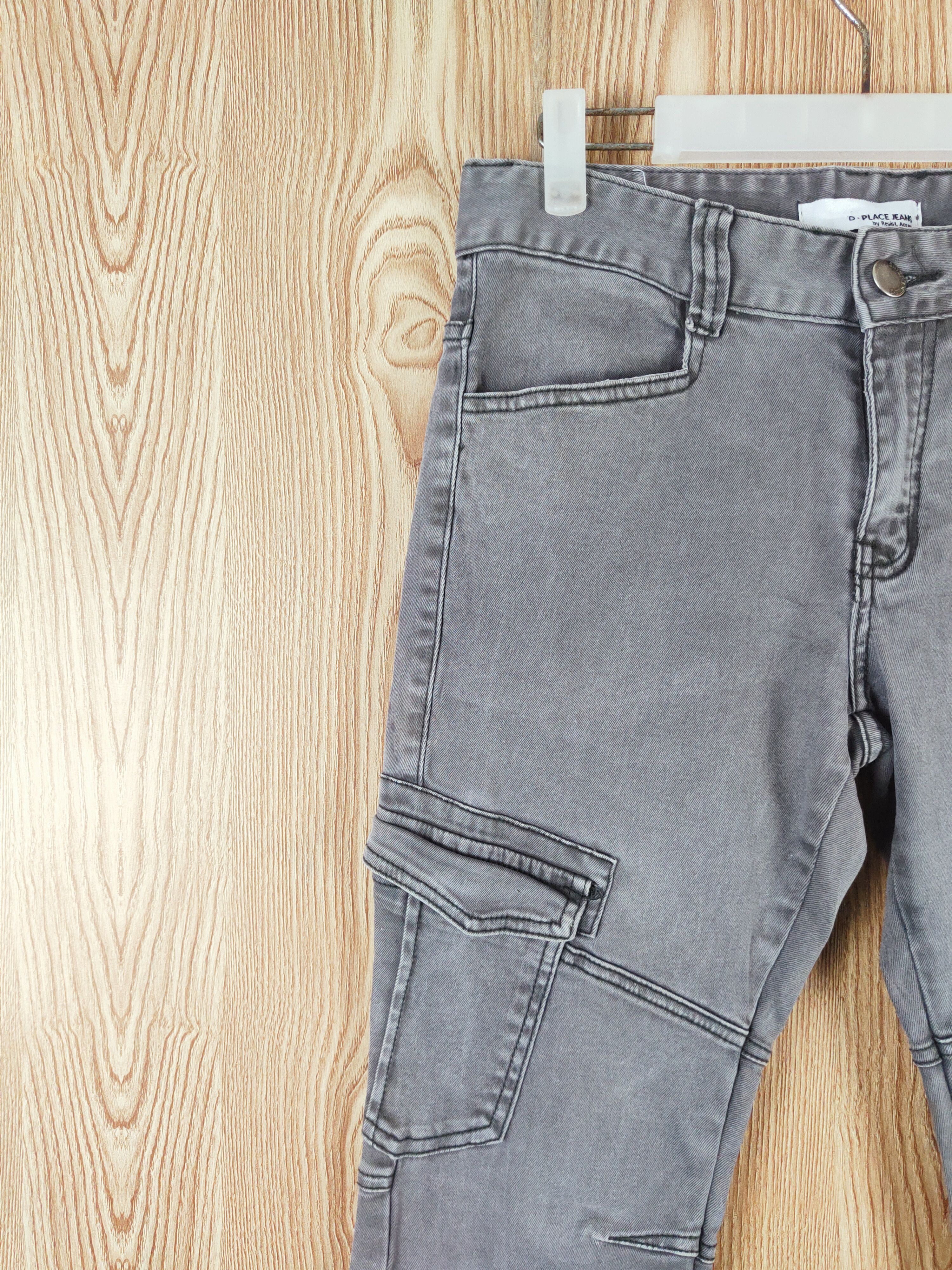 Japanese Brand Denim Place Dark Gray Multipocket Tactical Cargo Pants #W368 Size US 30 / EU 46 - 3 Thumbnail
