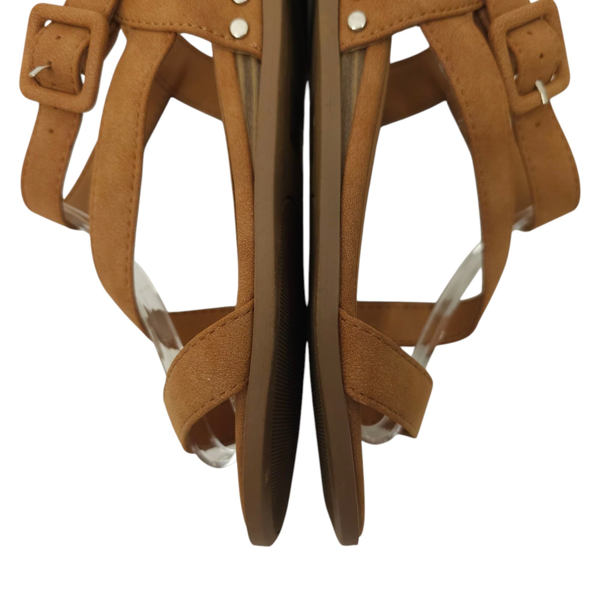 Other Solanz Sydney Strappy Sandals Womens 7 M Buckle Faux Leather Size US 7 / IT 37 - 16 Thumbnail