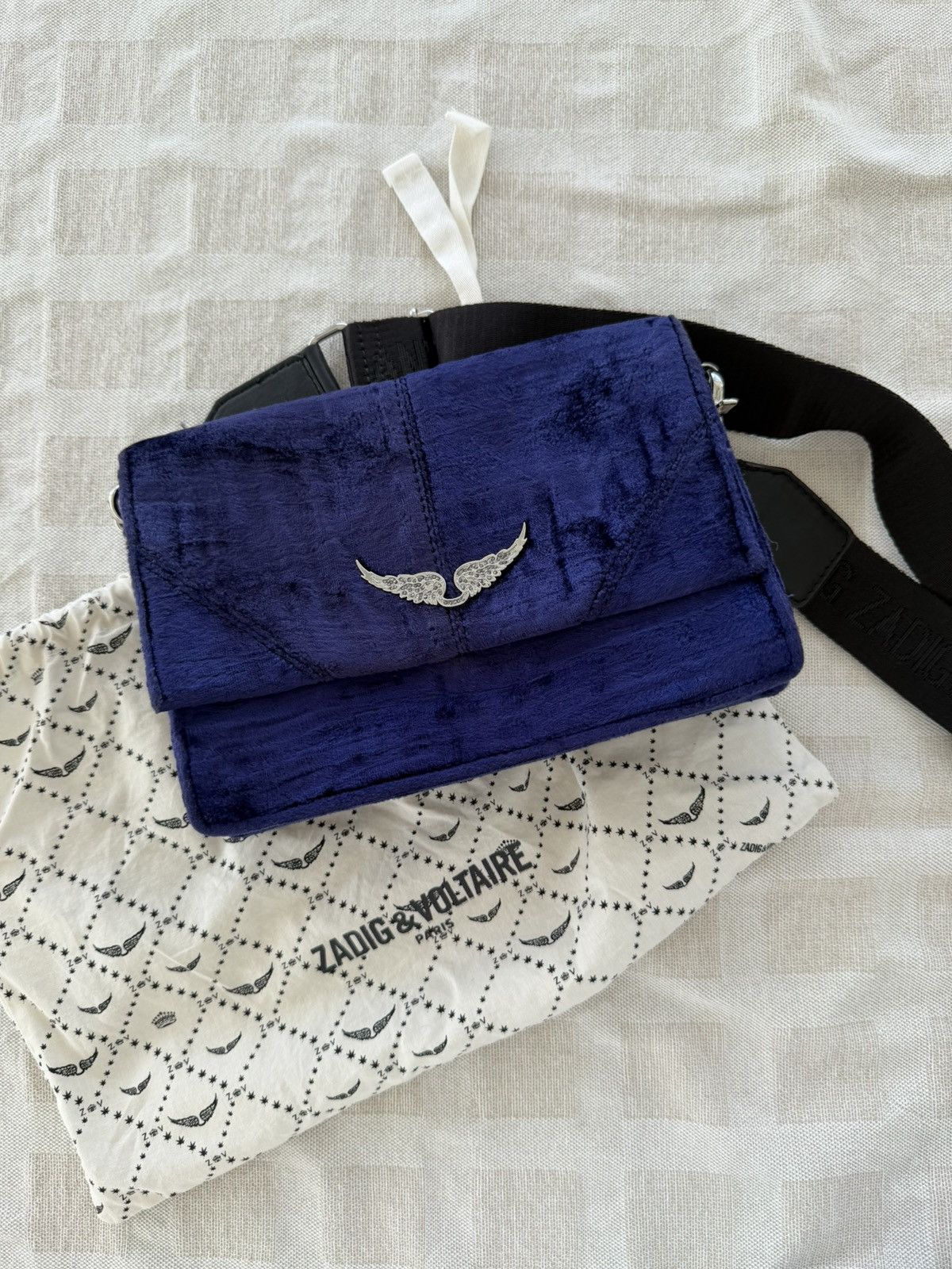 Zadig & Voltaire Zadig & Voltaire Blue Velvet Wing Bag Size ONE SIZE - 1 Thumbnail