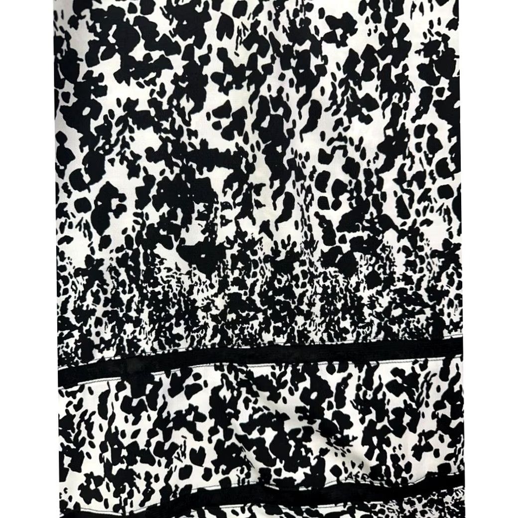 Vintage Maggie Barnes Skirt Maxi Pencil Womens 3X Plus Black White Leopard Pleated NEW Size 40" / US 18 - 5 Thumbnail