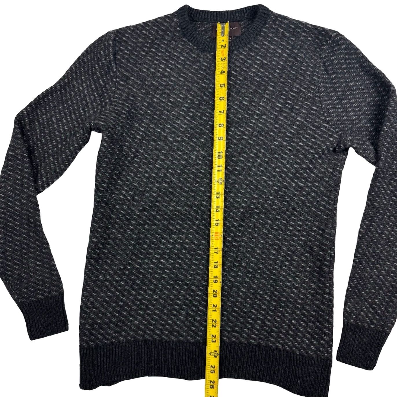 Vintage Black Brown 1826 Men’s Lambs Wool Chunky Knit Pullover Sweater Blue Small Size US S / EU 44-46 / 1 - 5 Thumbnail