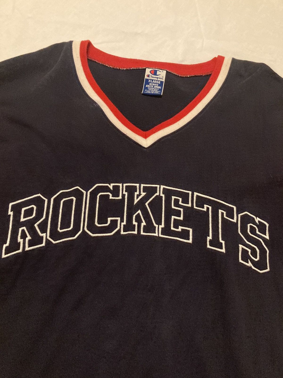 Champion Vintage Huston Rockets Champion Warmup Shooting Shirt Jersey Size US XL / EU 56 / 4 - 3 Thumbnail