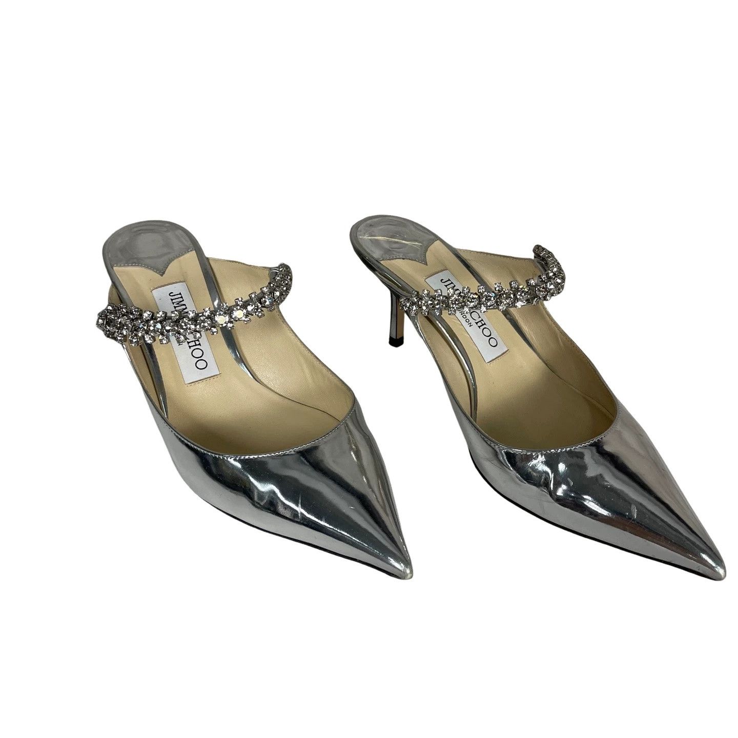 Jimmy Choo Jimmy Choo Crystal Embellished Mules Size 37 Size US 7 / IT 37 - 1 Thumbnail