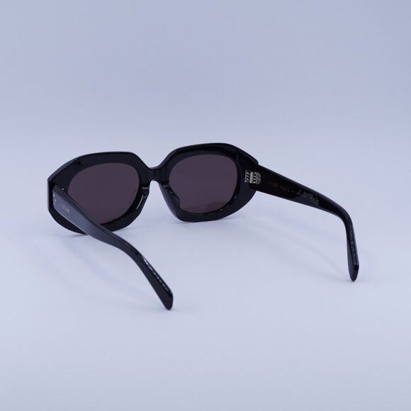 Celine Celine CL40319F 01Y Sunglasses Shiny Black Oval Frame Size ONE SIZE - 5 Thumbnail