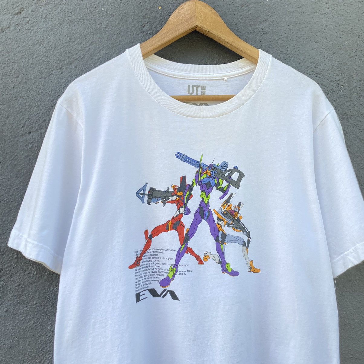 Anime Evangelion Neon Genesis Japanese Anime ERD GRUNGE TEE Size US L / EU 52-54 / 3 - 1 Thumbnail