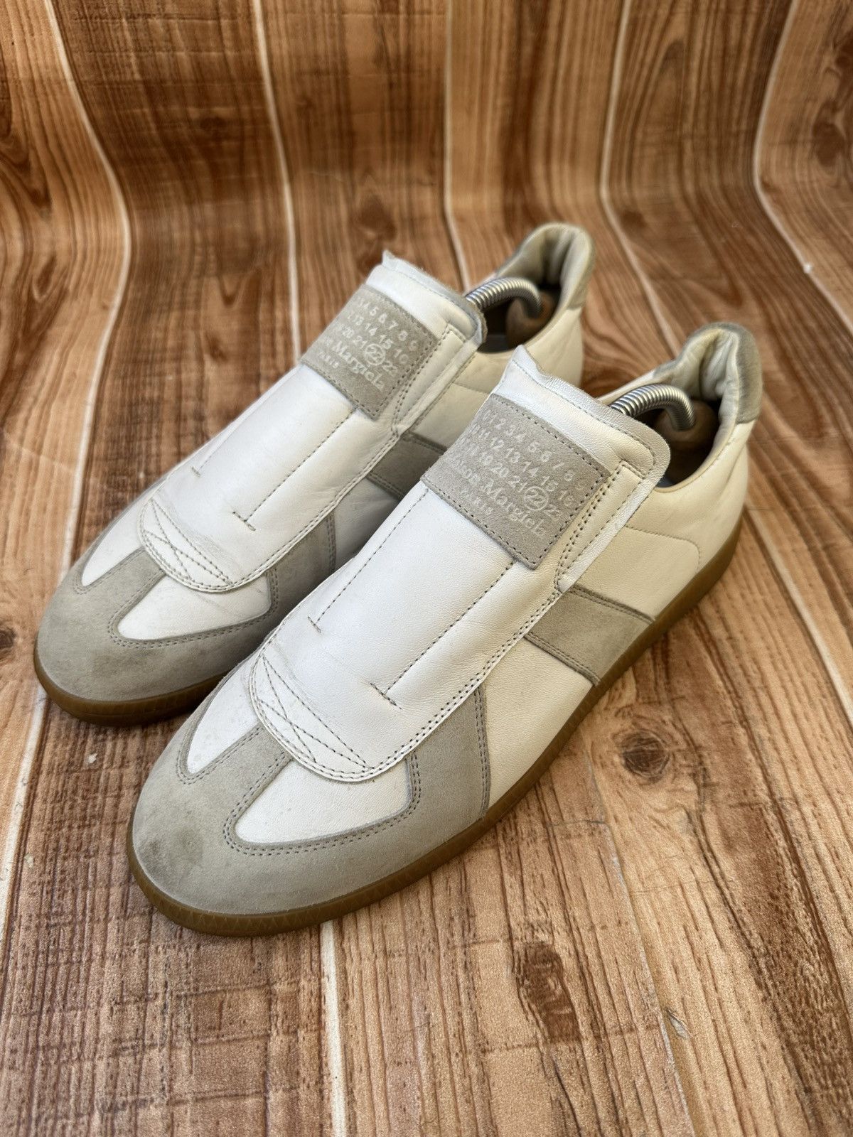 Maison Margiela Maison Margiela's Laceless GAT White/Gray Sneakers Size US 8 / EU 41 - 4 Thumbnail