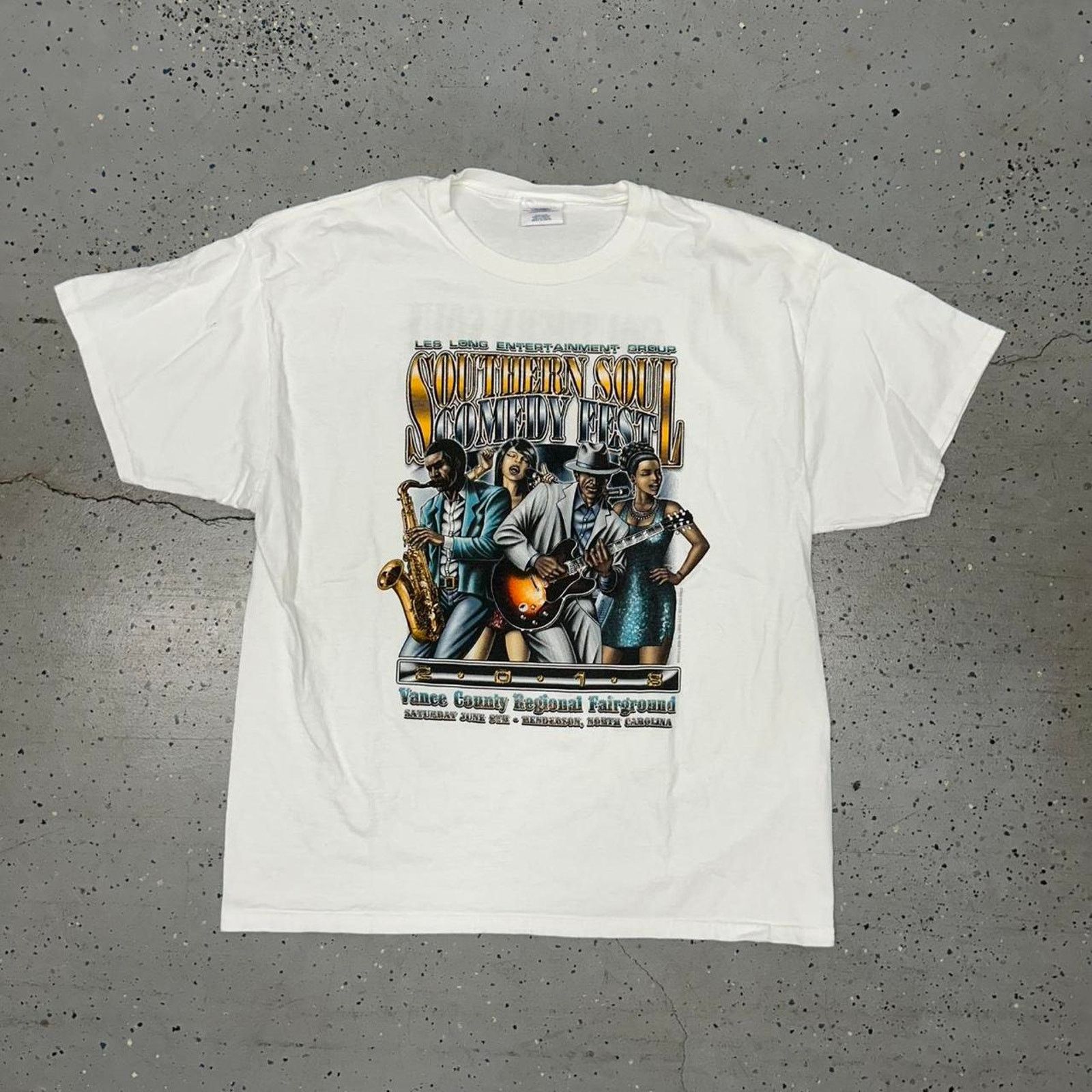 Other White Y2K 2018 Southern Soul Comedy Festival t-shirt Size US XL / EU 56 / 4 - 1 Thumbnail