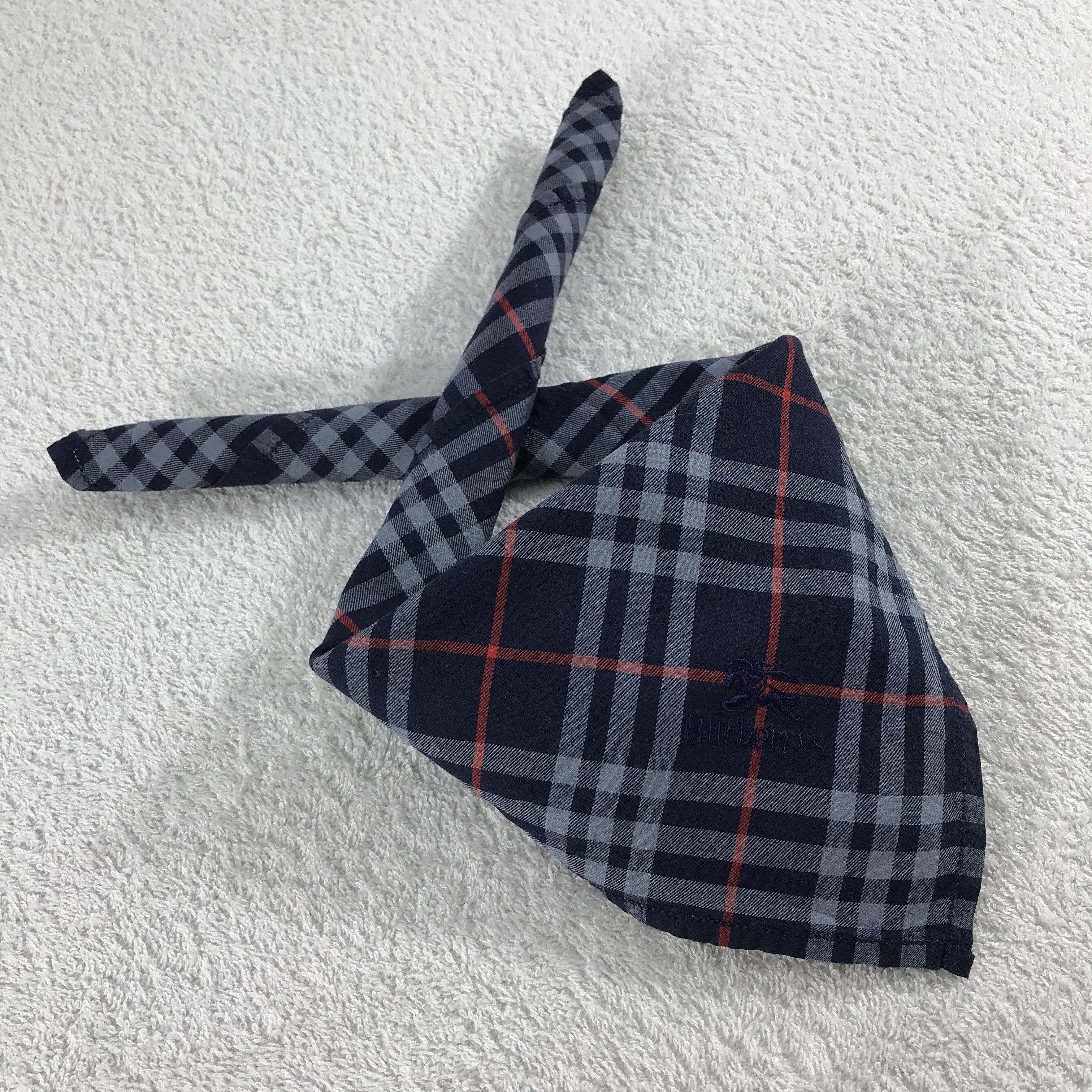 Burberry × Vintage Burberry Bandana / Handkerchief / Neckerchief - S175 Size ONE SIZE - 4 Thumbnail