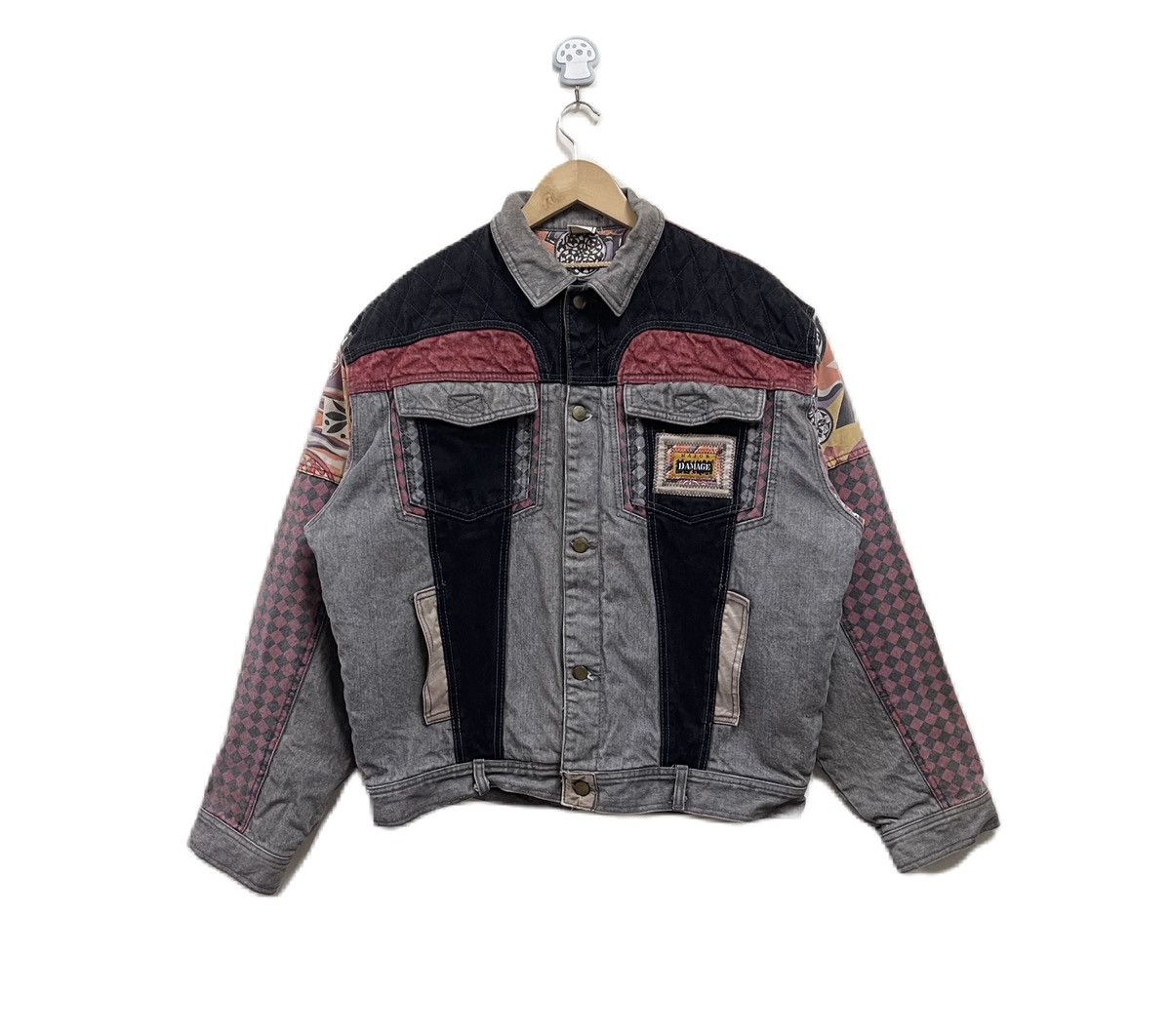 Vintage Vintage Major Damage Denim Jacket Patchwork Size US XL / EU 56 / 4 - 1 Thumbnail