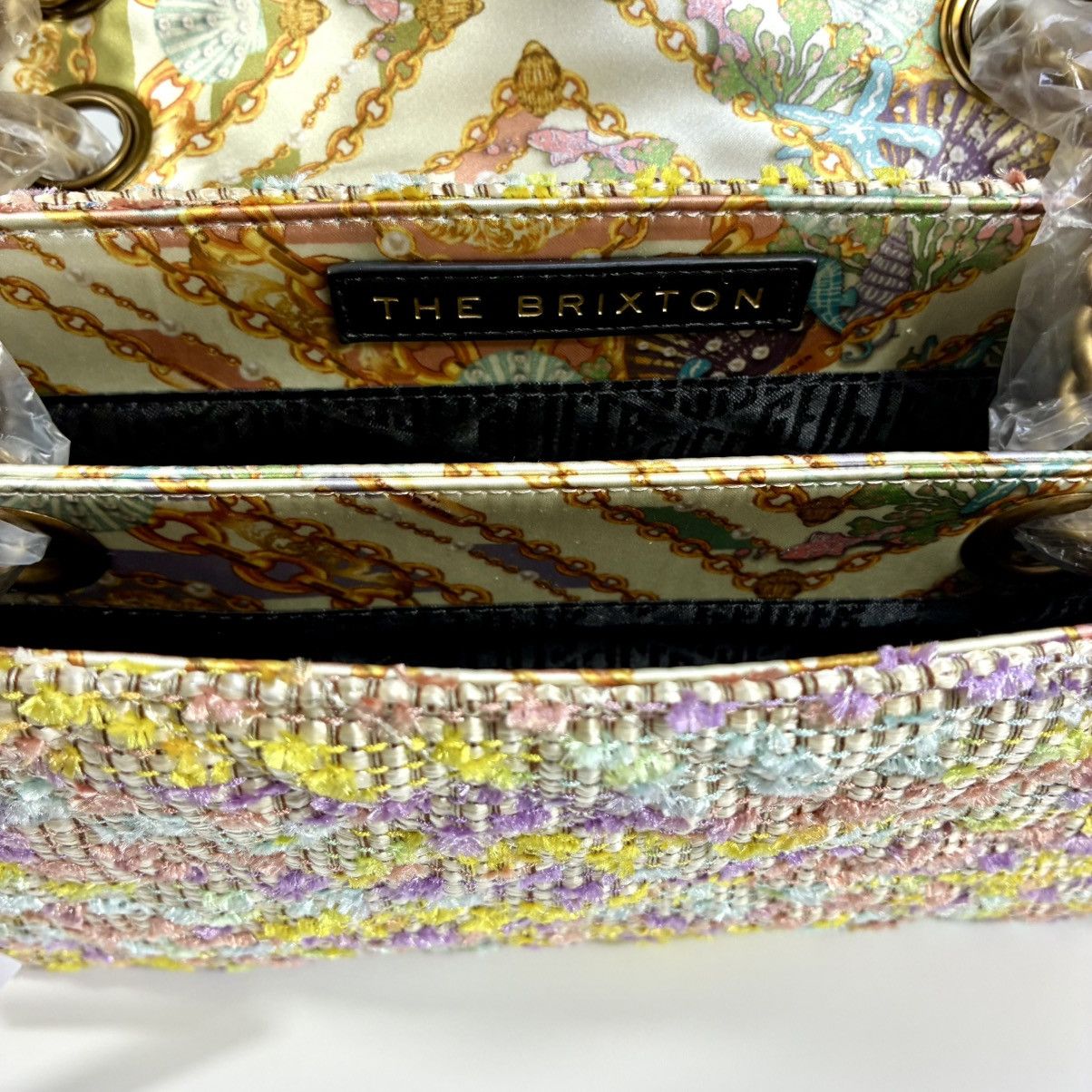 Kurt Geiger Kurt Geiger London Brixton Mixed Media Tweed Shoulder Bag Size ONE SIZE - 13 Thumbnail