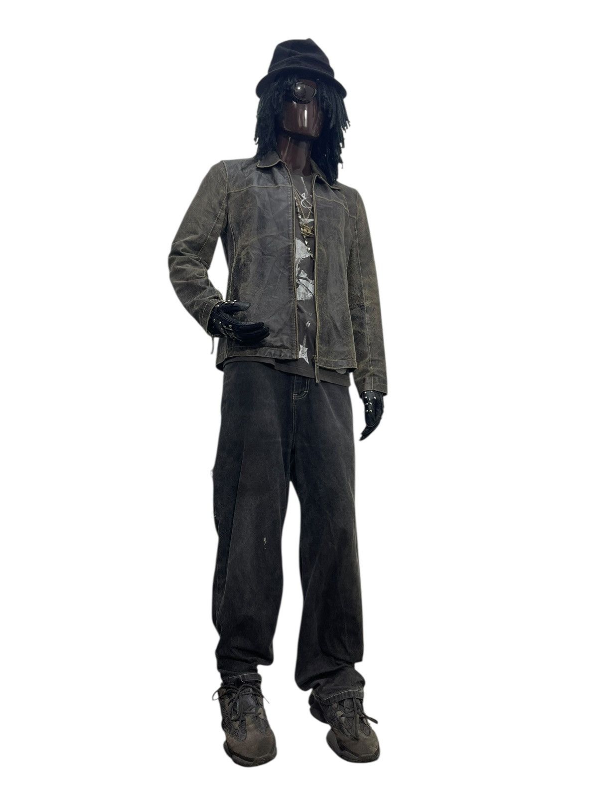 Japanese Brand Blistered Leather Jacket Admix Japan Cowhide Slim 7🟩0 Size US M / EU 48-50 / 2 - 3 Thumbnail