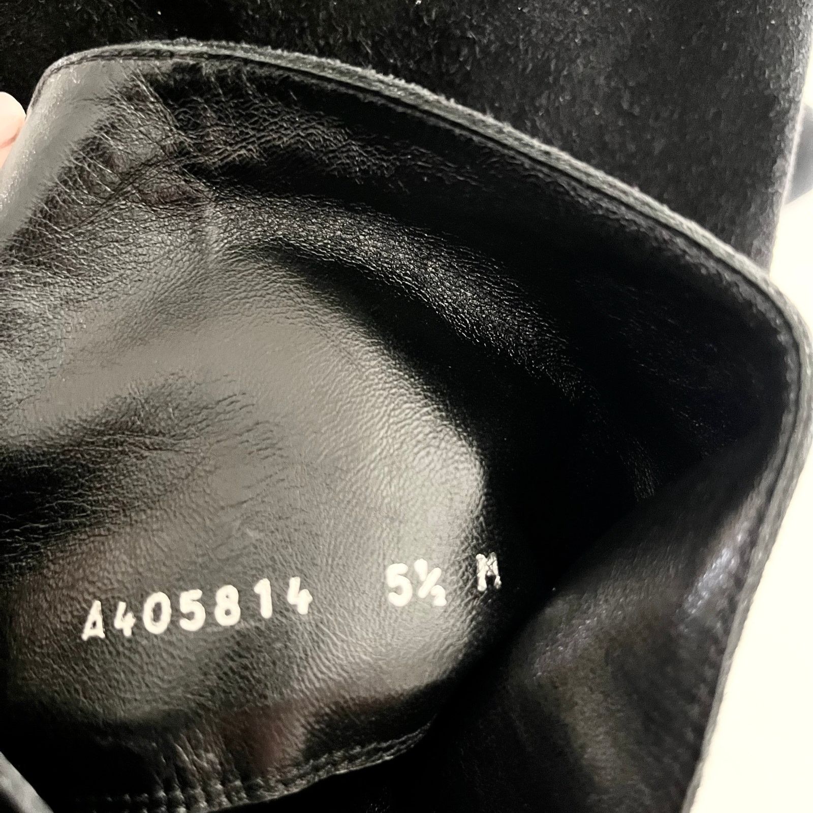Stuart Weitzman Stuart Weitzman Black Suede Hidden Wedge Knee Tall Boots Size US 5.5 / IT 35.5 - 10 Thumbnail