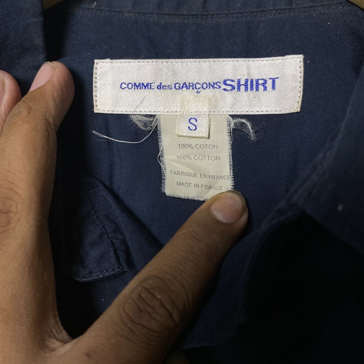 Comme des Garcons × Comme des Garcons SHIRT Vintage comme des garcons navy shirt france made Size US S / EU 44-46 / 1 - 6 Thumbnail