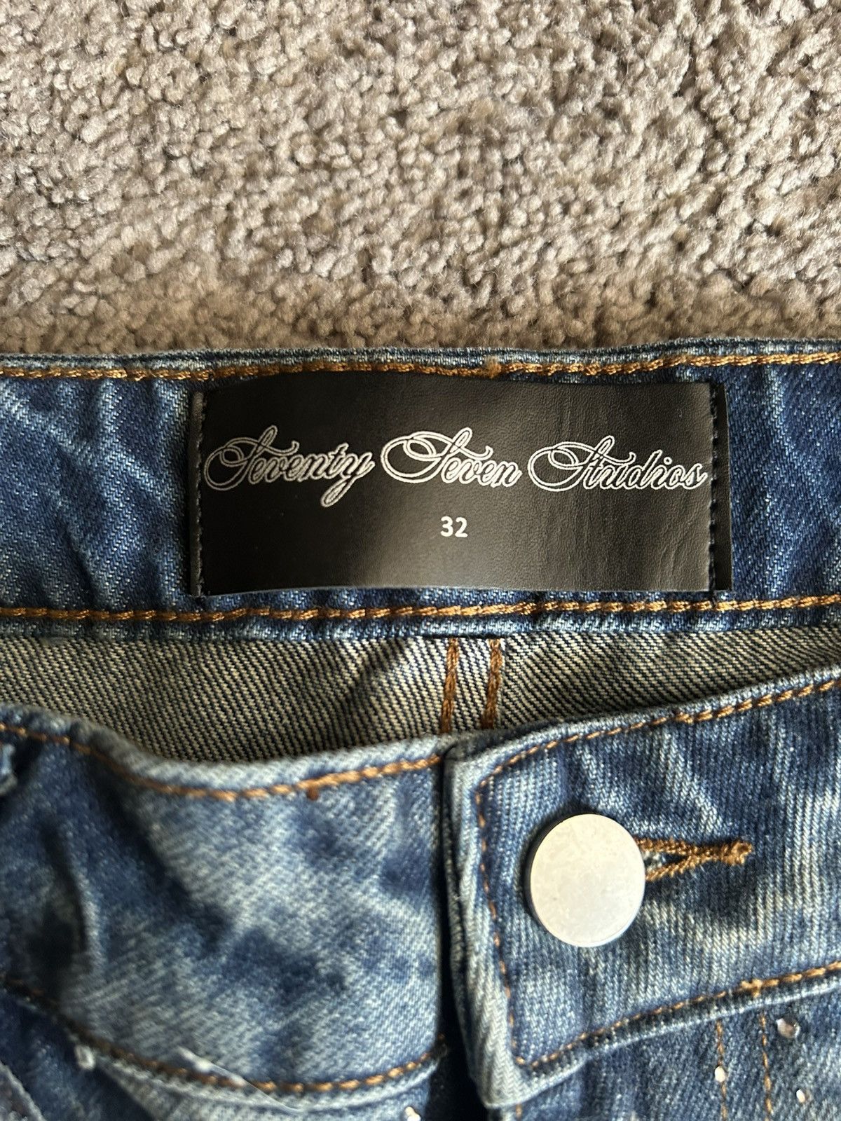 Other 77 Studios Blue Denim “Popstar” Jorts Size US 32 / EU 48 - 4 Thumbnail