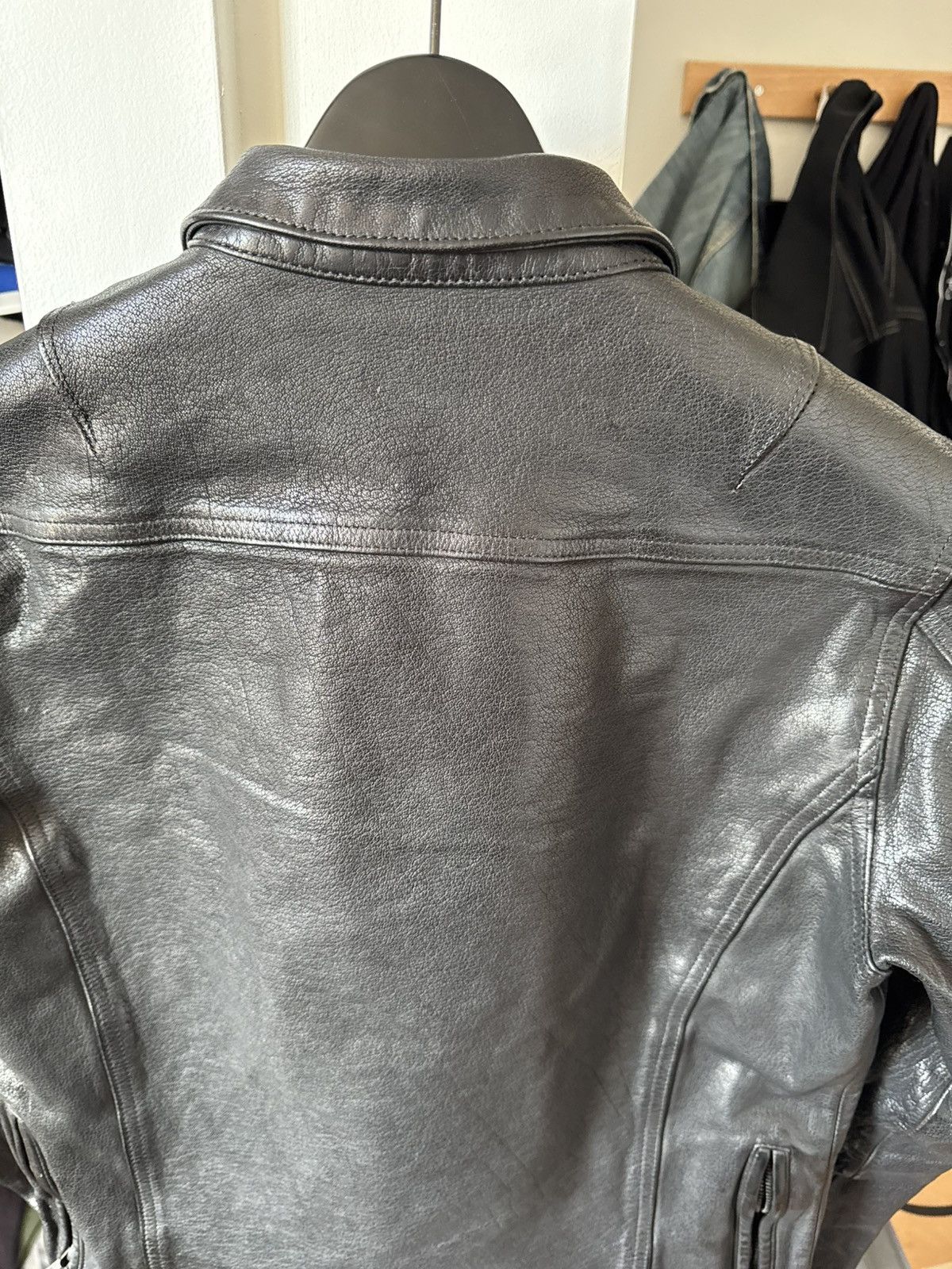 Yohji Yamamoto Yohji Yamamoto Pour Homme x Isamu Katayama Leather Jacket Size US L / EU 52-54 / 3 - 12 Thumbnail