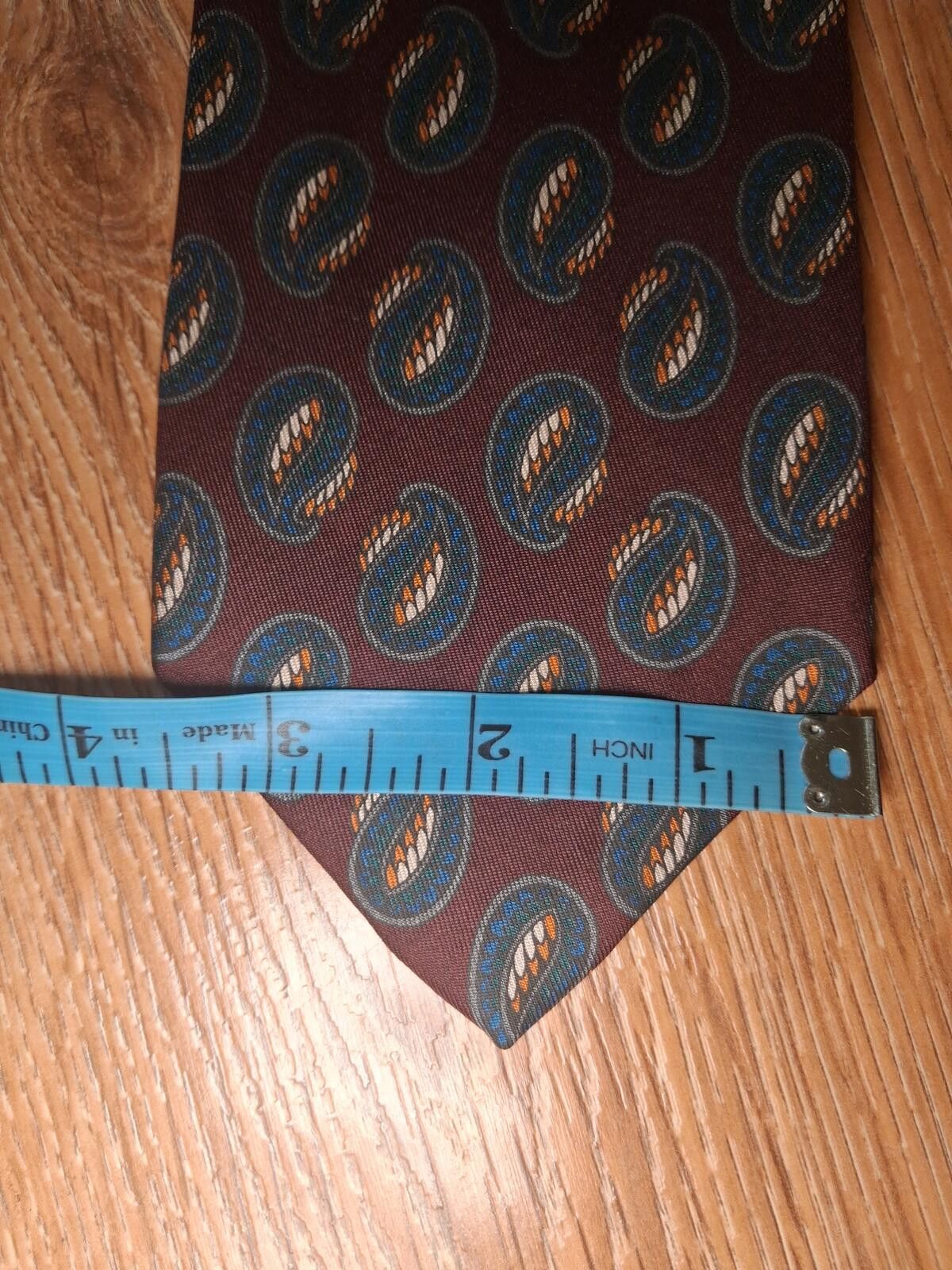 Robert Talbott Robert Talbott 100% Silk Tie Burgundy Paisley Handmade USA Size ONE SIZE - 7 Thumbnail