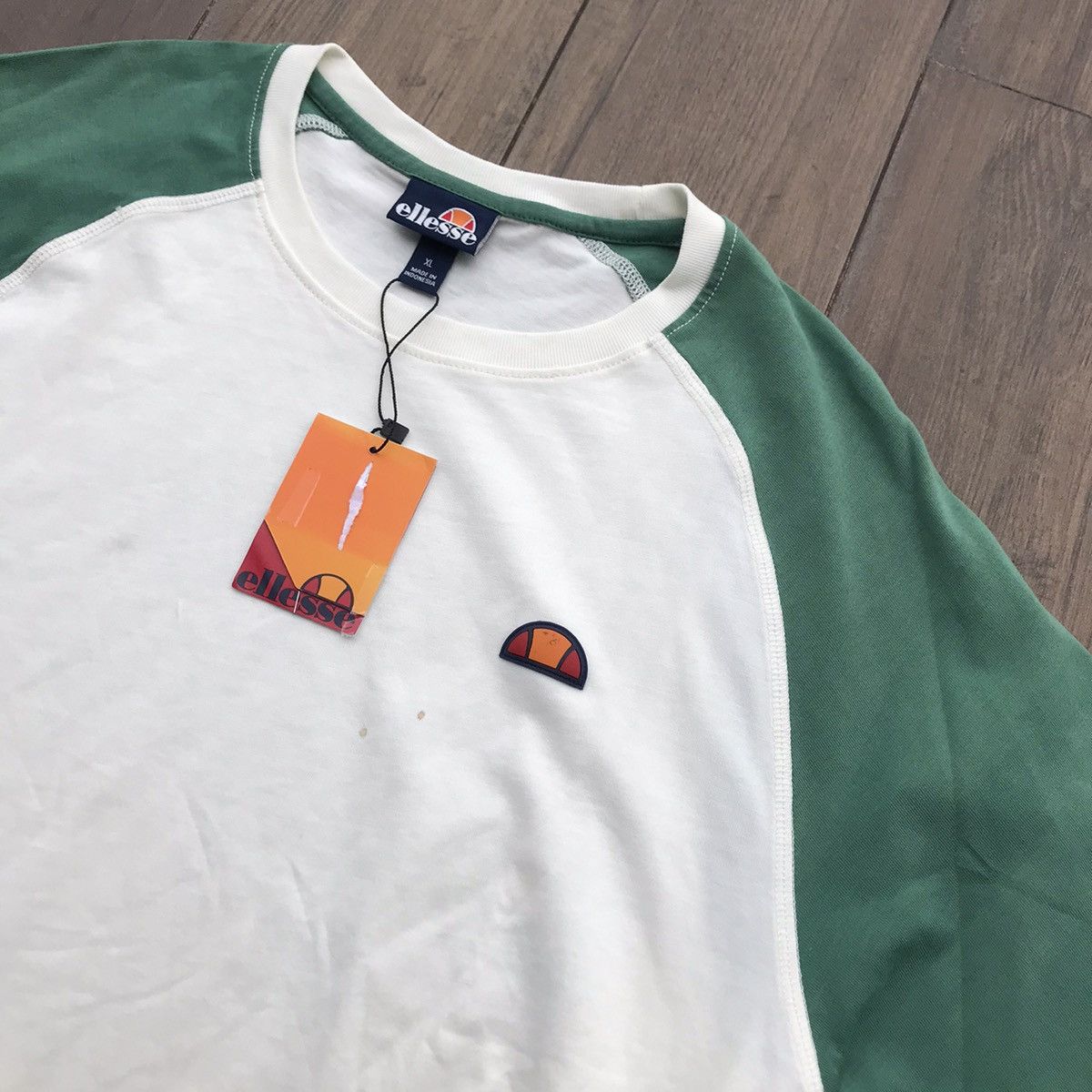 Ellesse Ellesse Italia Originals Raglan Tshirt tee shirt white beige Size US XL / EU 56 / 4 - 13 Thumbnail