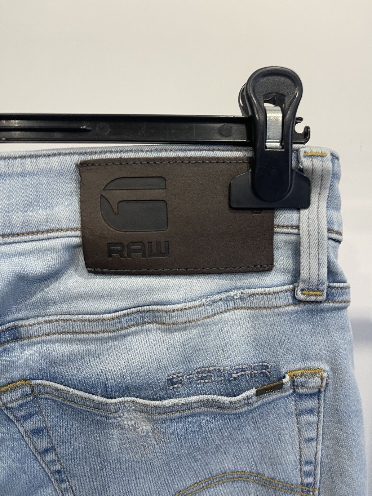 G-Star G-Star RAW 3301 Slim Distressed Denim Jeans 31/32 Size US 31 - 5 Thumbnail