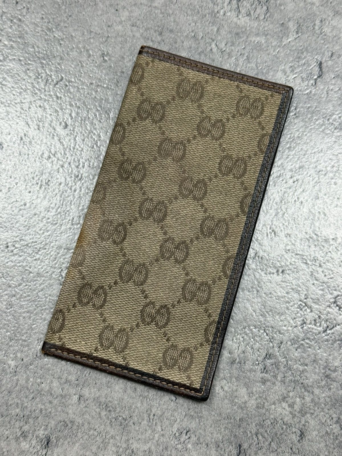 Gucci Vjntage Gucci Wallet 80s Retro Monogram Style Rare Size ONE SIZE - 2 Thumbnail