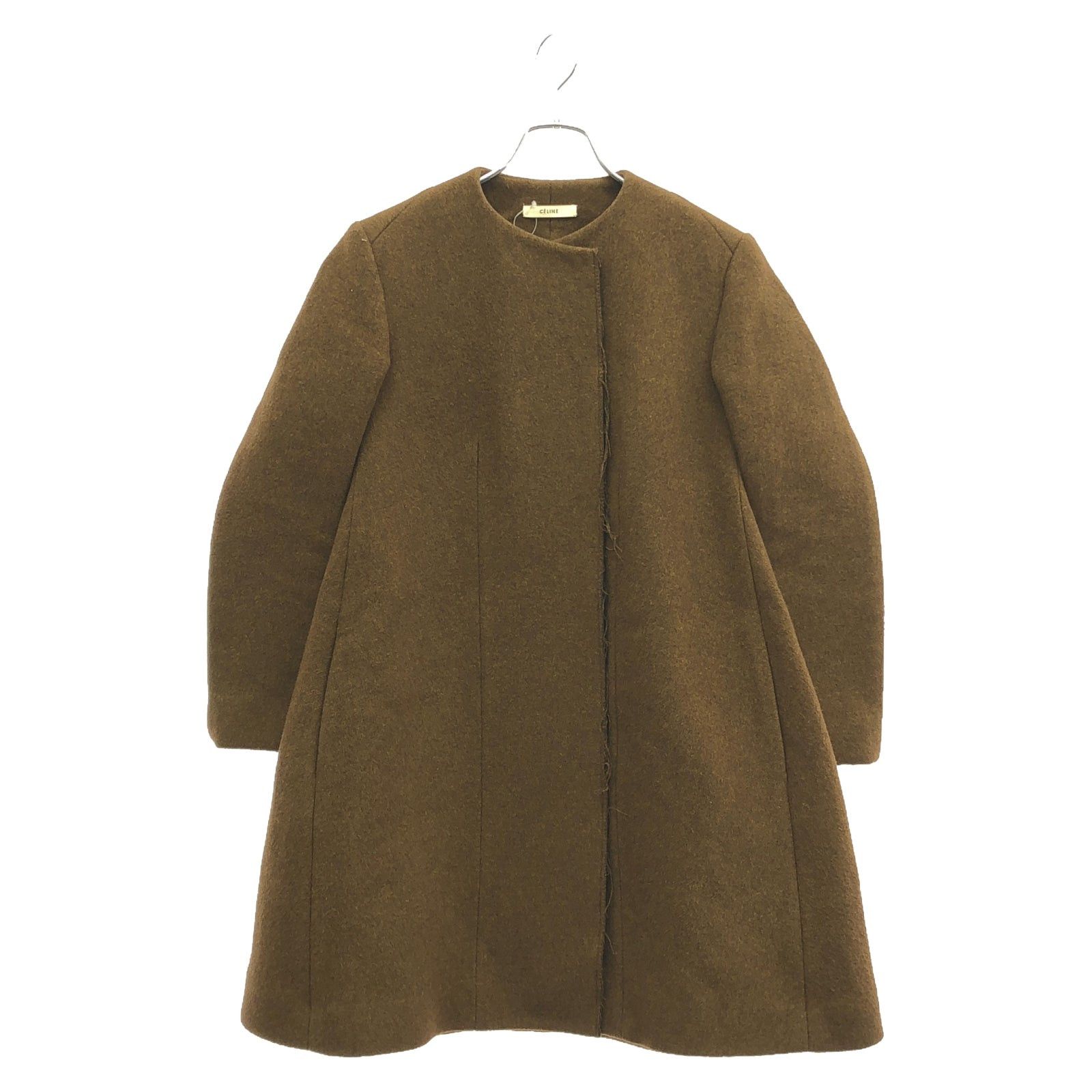 Celine Celine Coat Wool Brown Size ONE SIZE - 1 Thumbnail